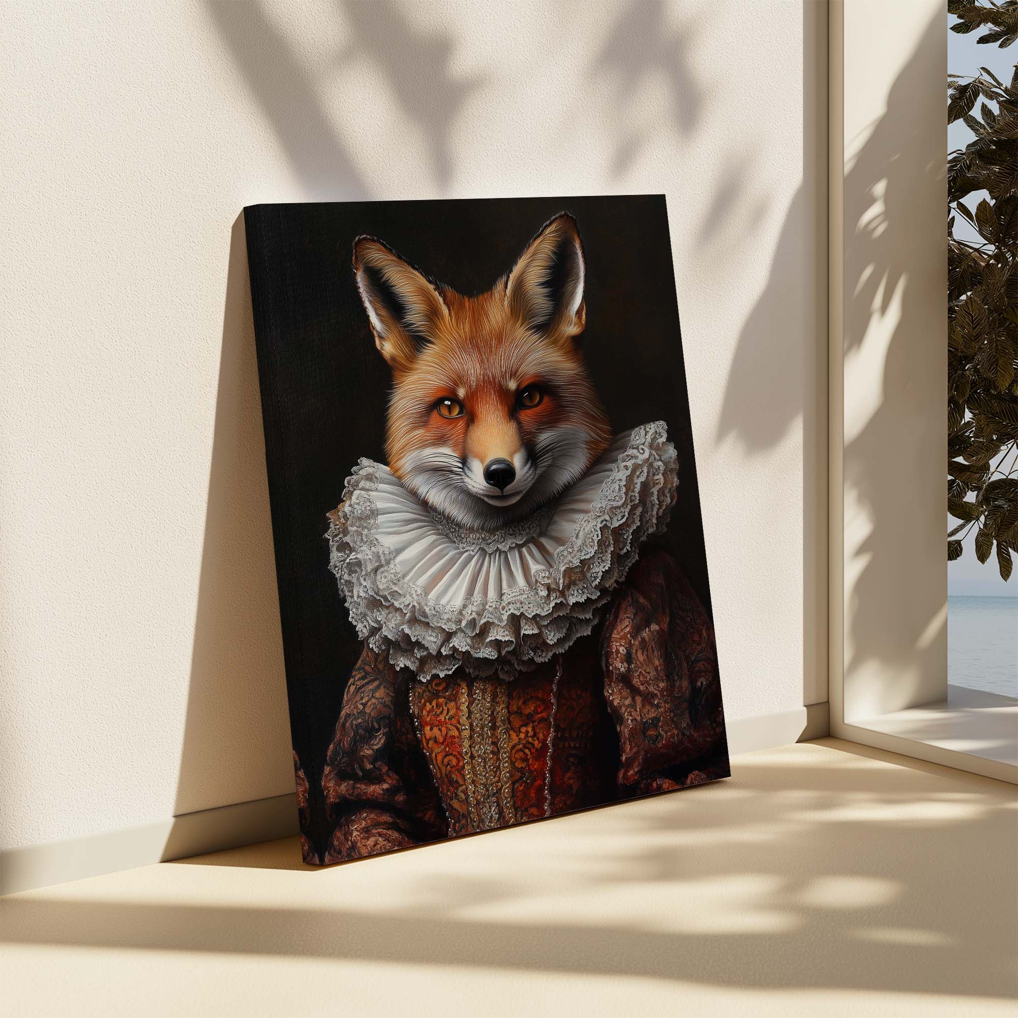 Baroque Fox No2 Canvas Print Canvas Art Wildfrog Art