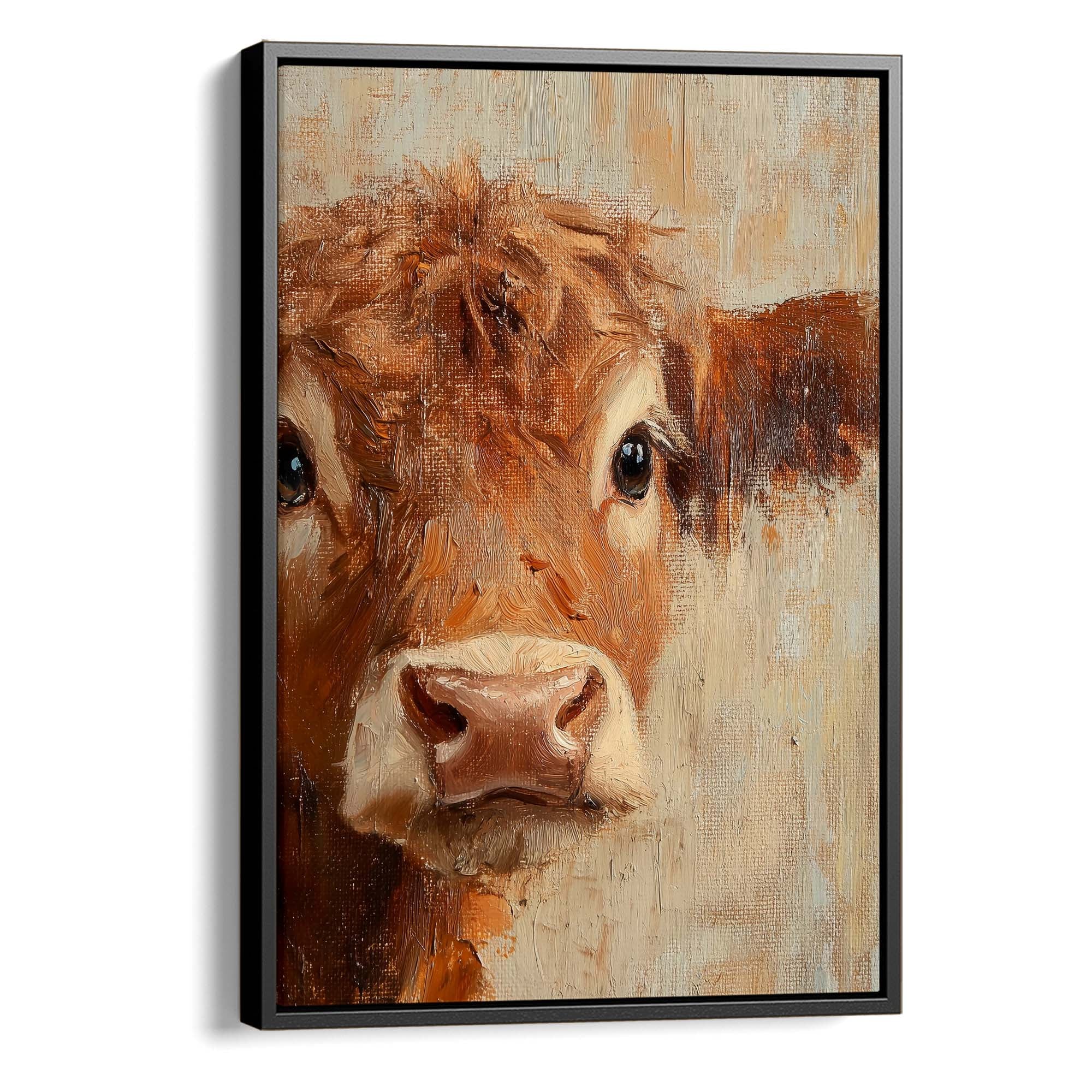Curious Calf Canvas Print