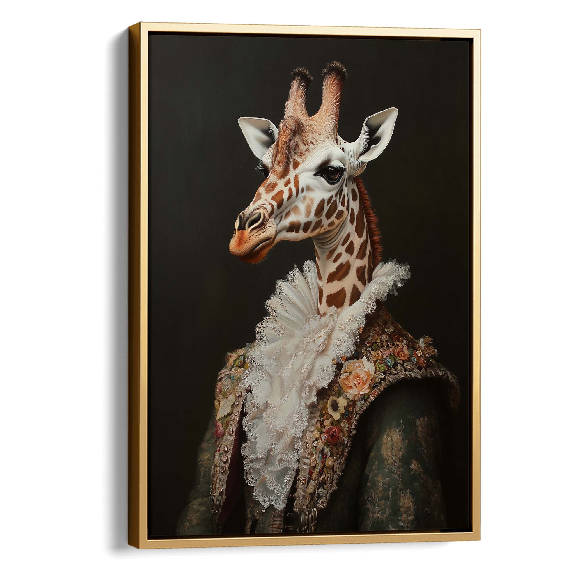 Baroque Giraffe Canvas Print Canvas Art Wildfrog Art