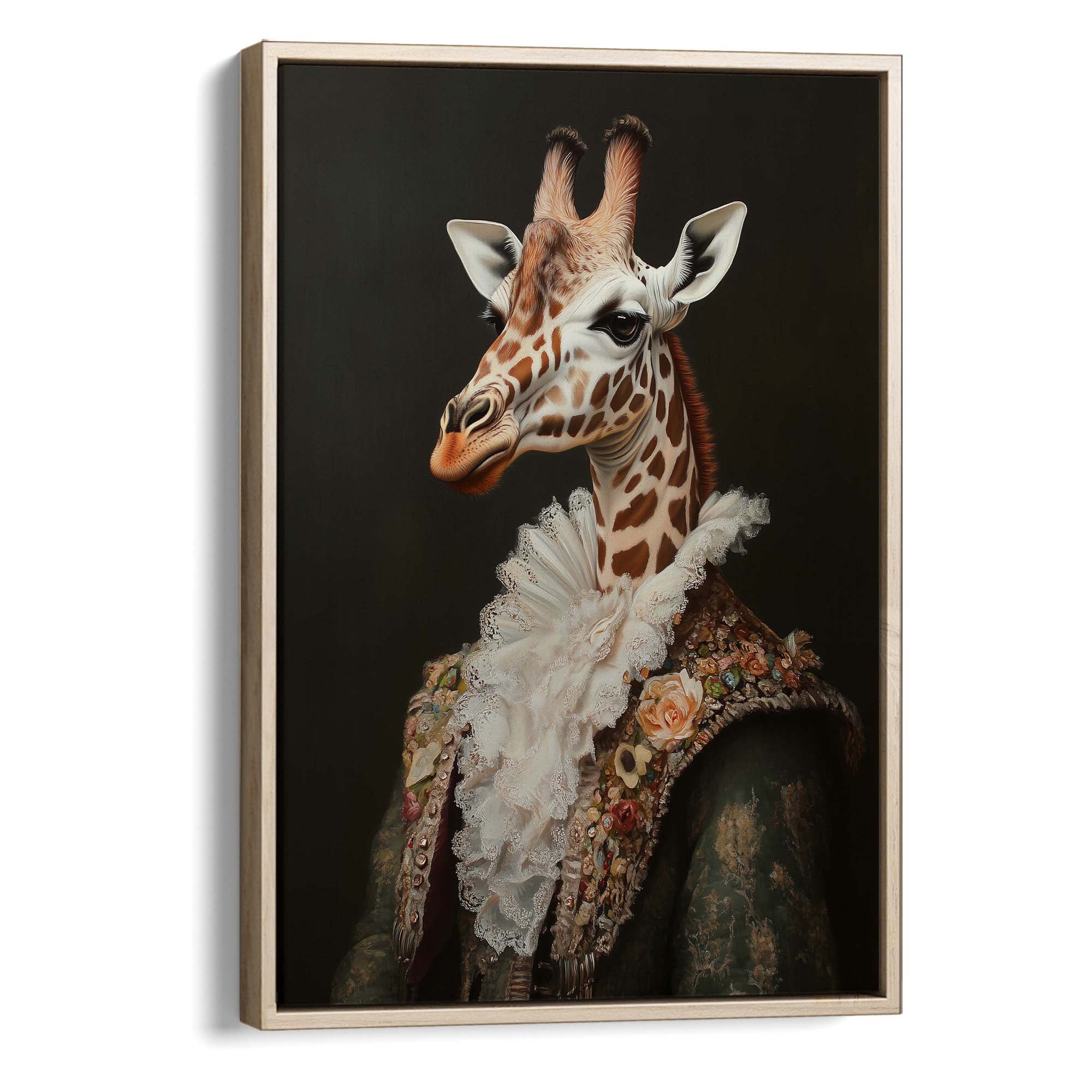 Baroque Giraffe Canvas Print Canvas Art Wildfrog Art