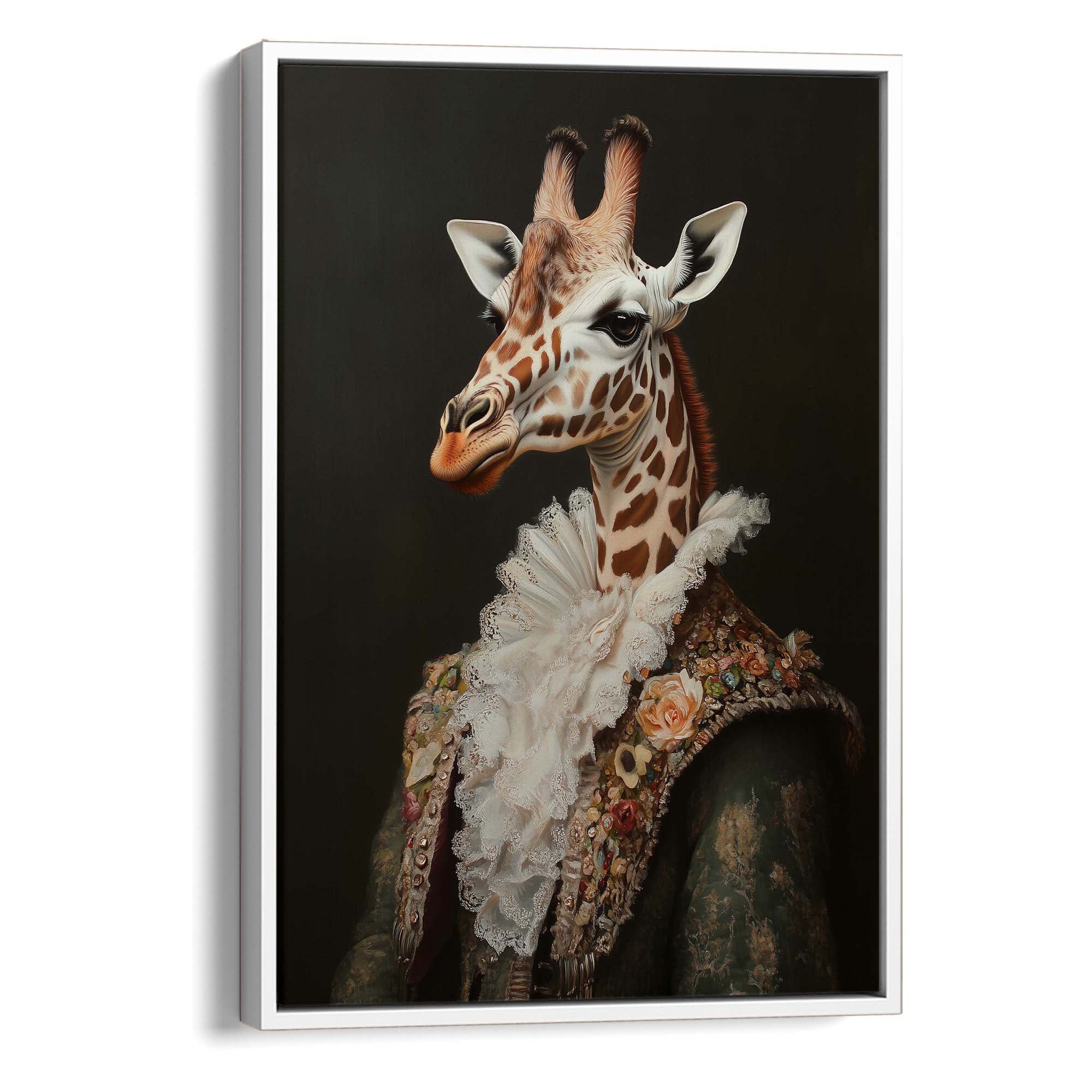 Baroque Giraffe Canvas Print Canvas Art Wildfrog Art