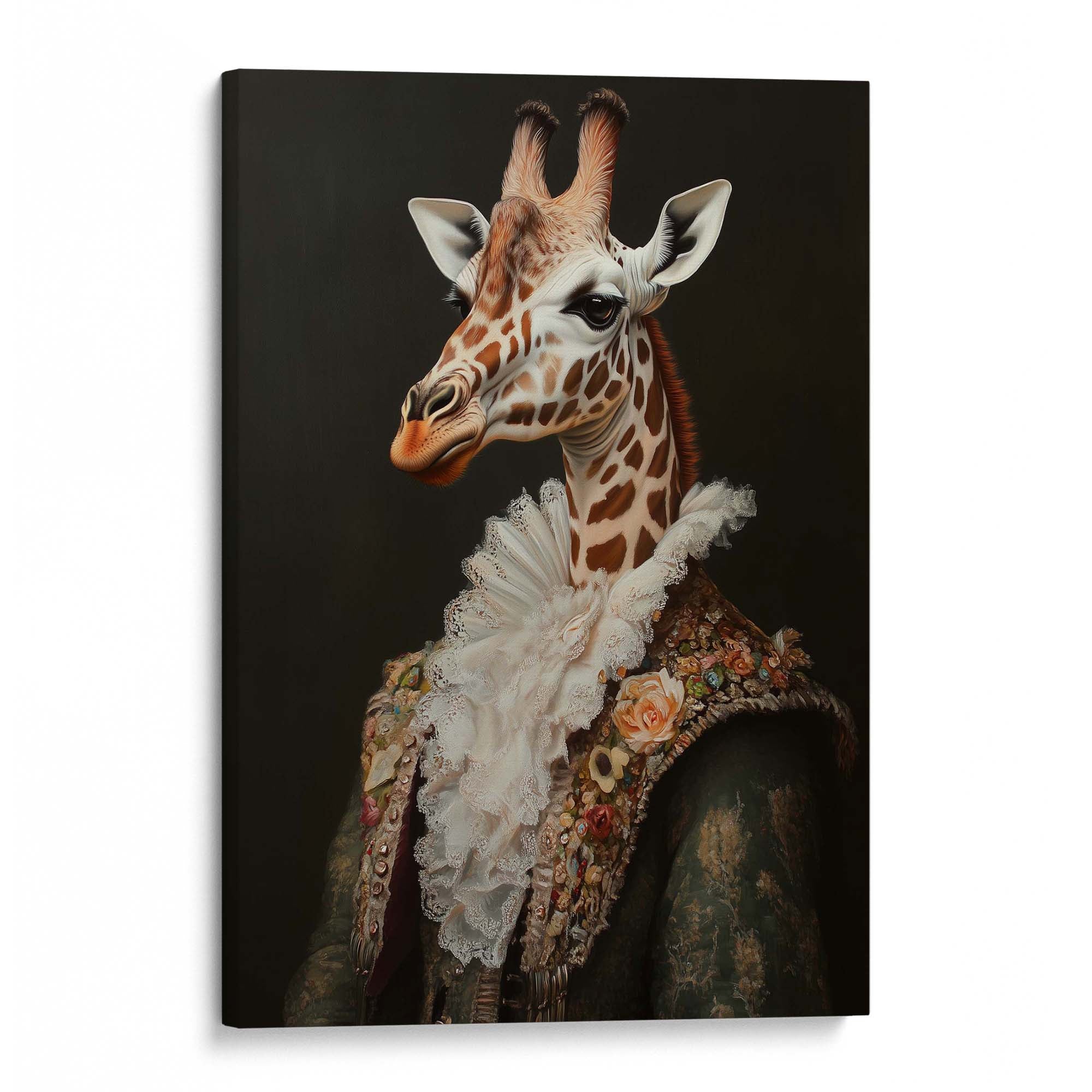Baroque Giraffe Canvas Print Canvas Art Wildfrog Art