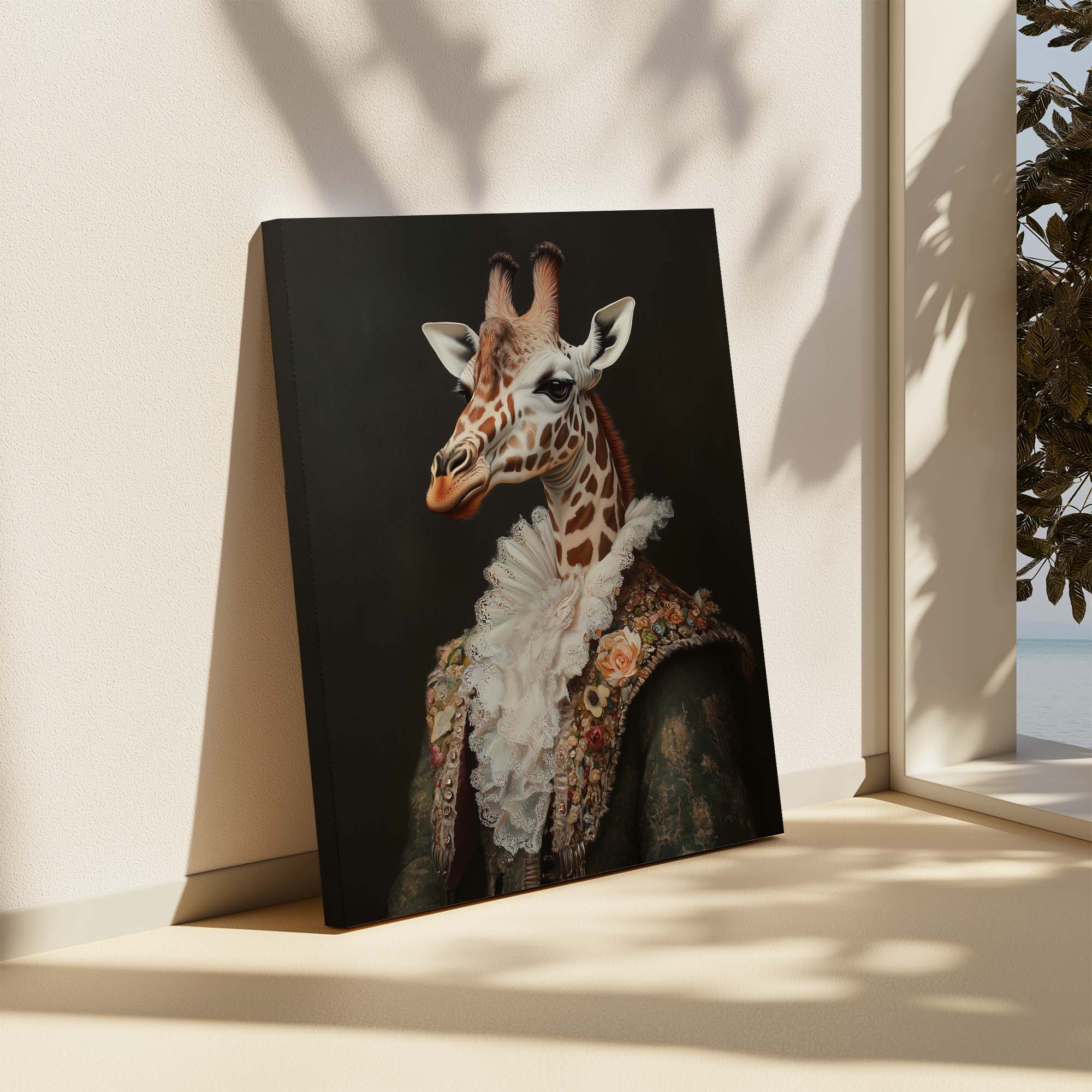 Baroque Giraffe Canvas Print Canvas Art Wildfrog Art