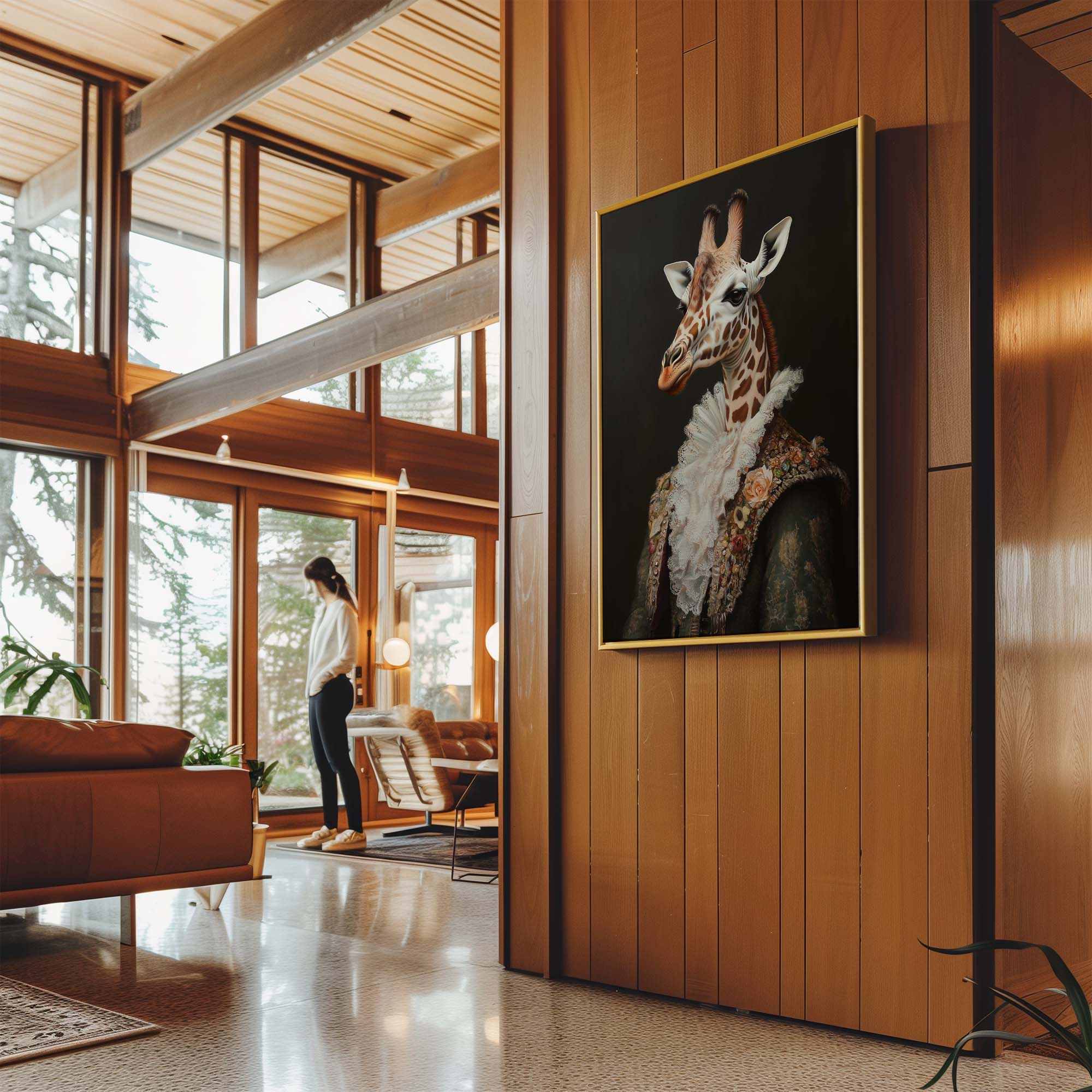 Baroque Giraffe Canvas Print Canvas Art Wildfrog Art