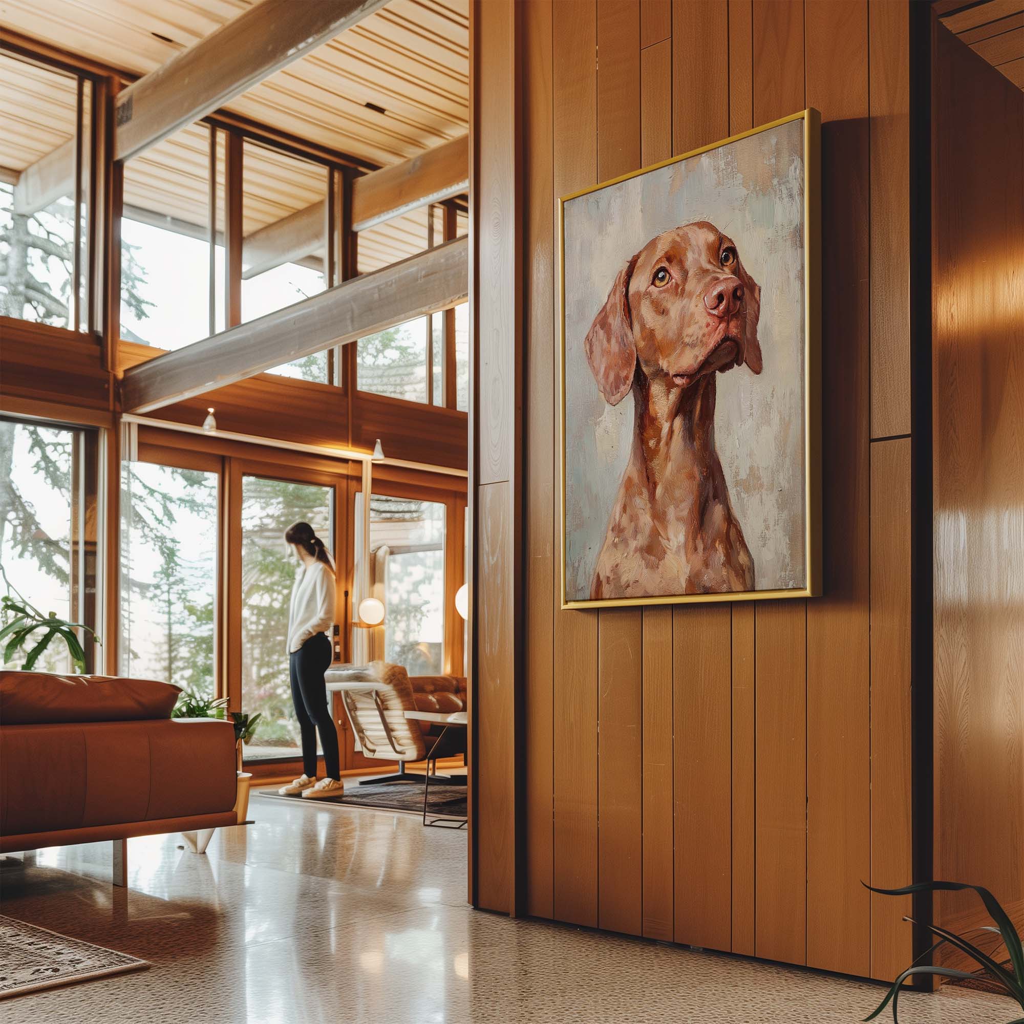 Farmhouse Dog No1 Canvas Print