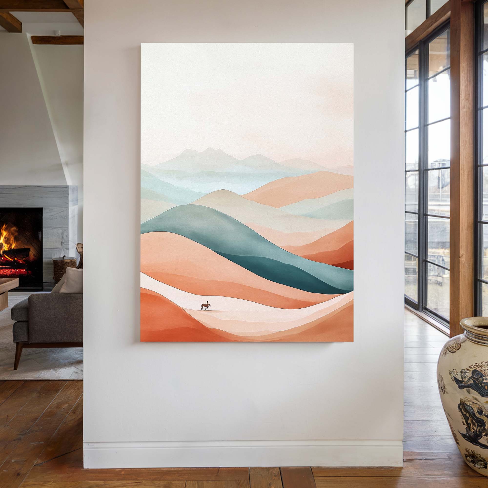 Abstract Desert Nomad Canvas Print