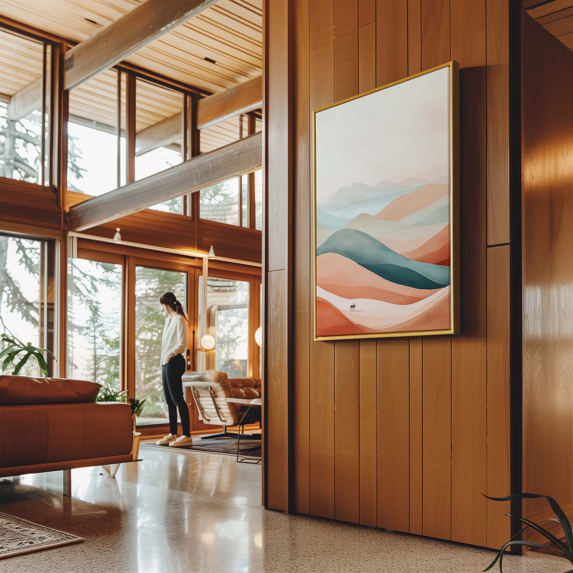 Abstract Desert Nomad Canvas Print