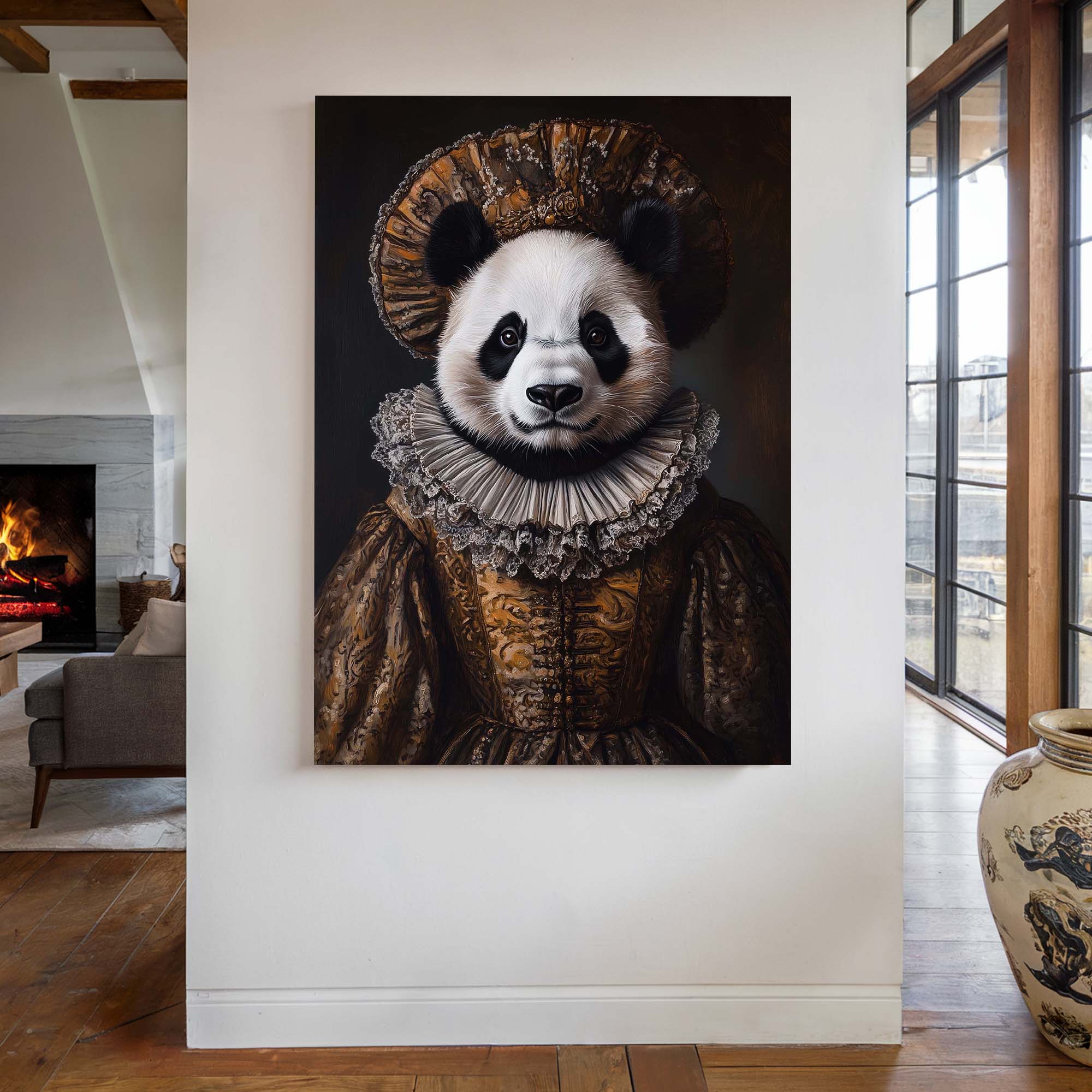 Baroque Panda Canvas Print Canvas Art Wildfrog Art