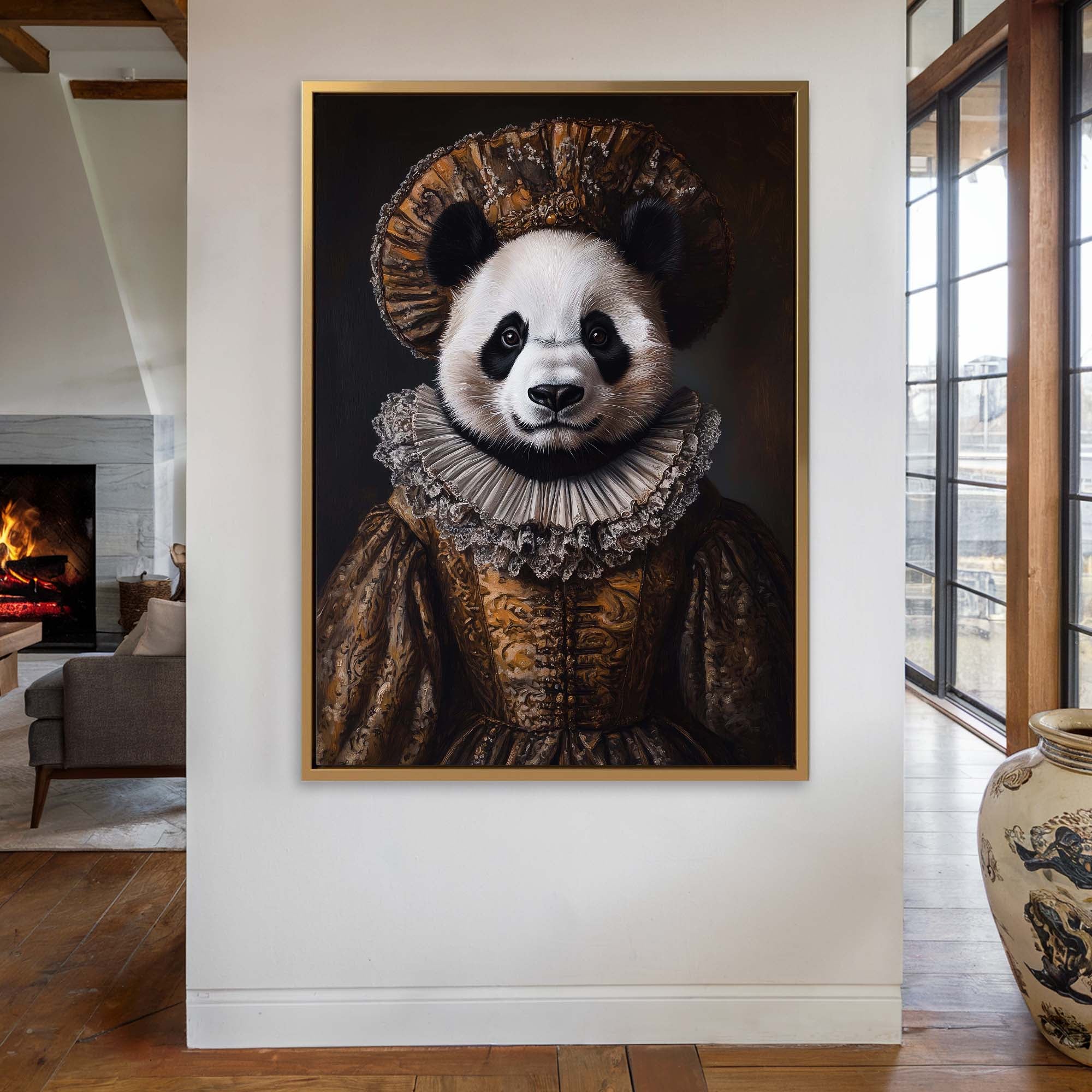 Baroque Panda Canvas Print Canvas Art Wildfrog Art