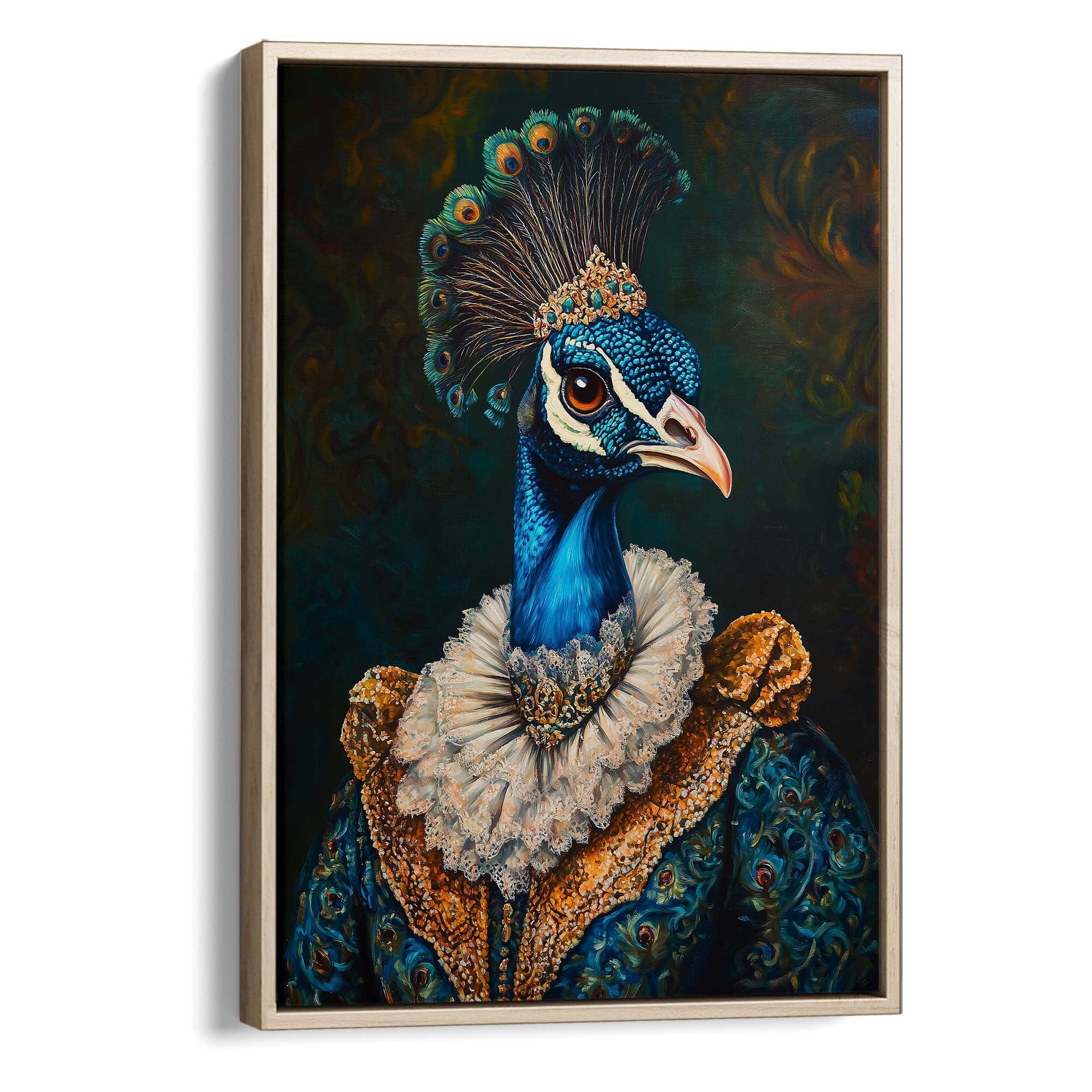 Baroque Peacock No1 Canvas Print Canvas Art Wildfrog Art