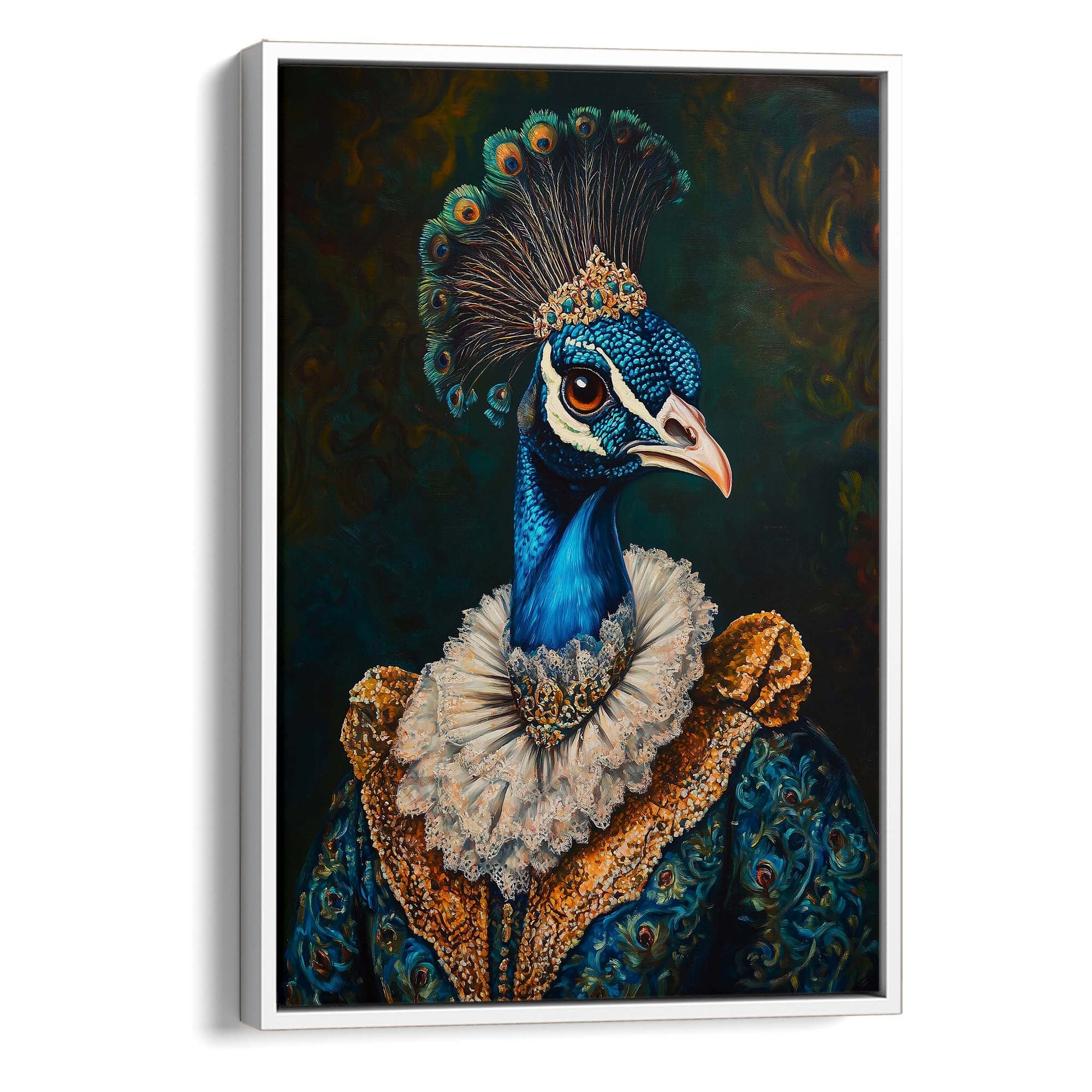 Baroque Peacock No1 Canvas Print Canvas Art Wildfrog Art