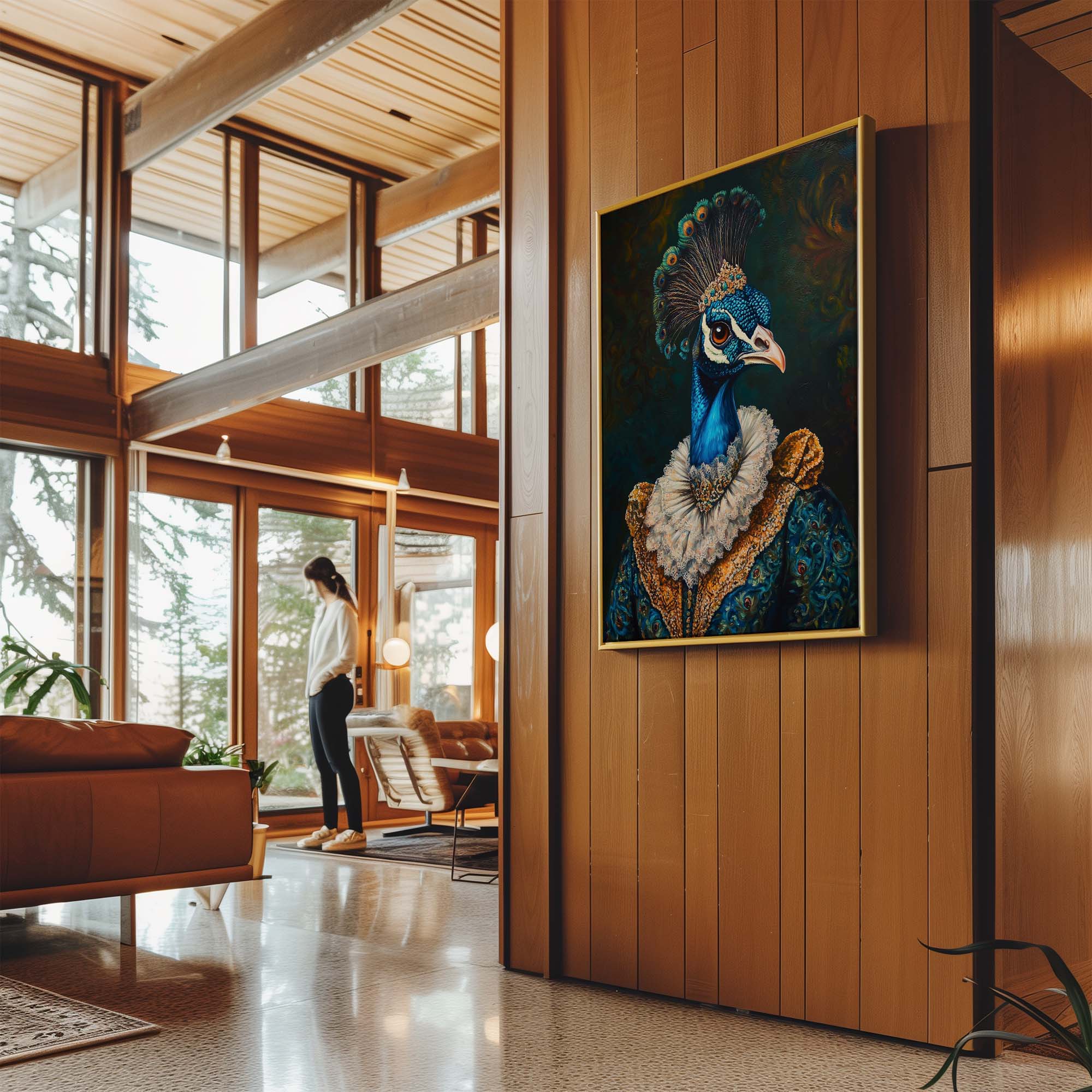 Baroque Peacock No1 Canvas Print Canvas Art Wildfrog Art