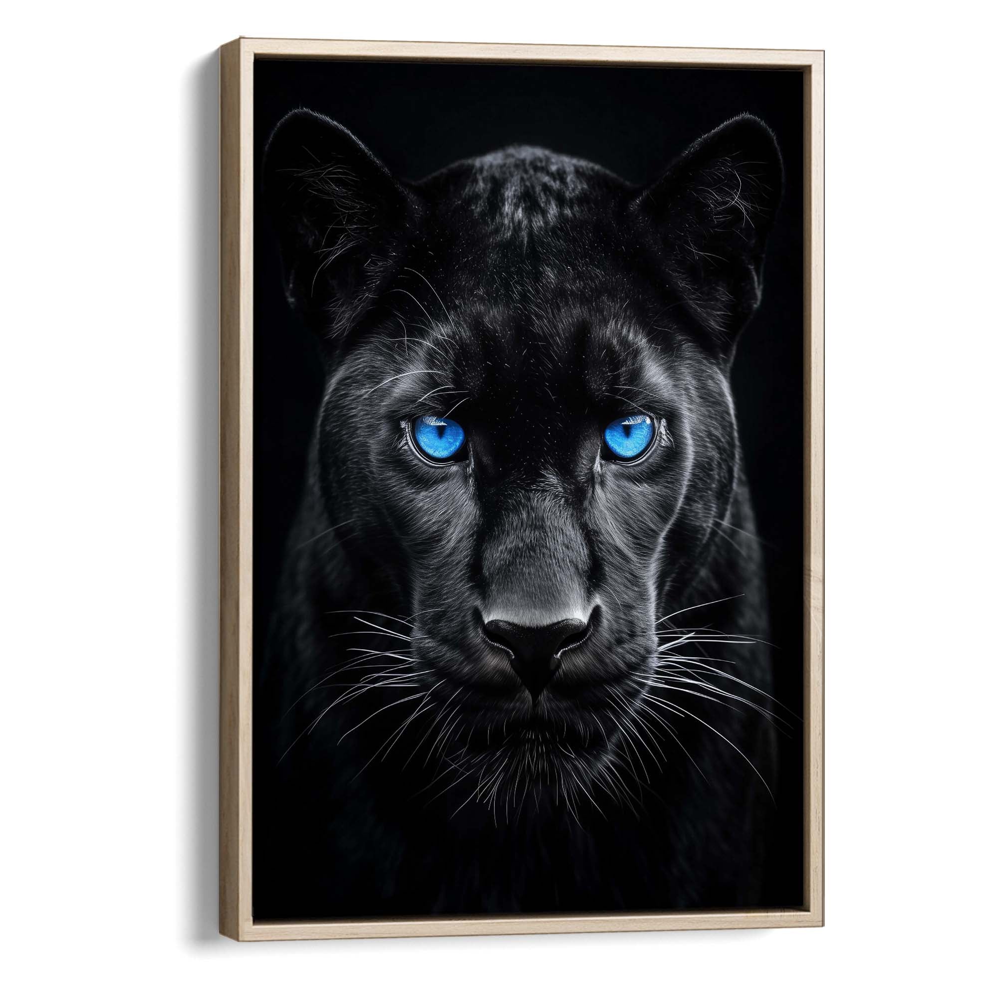 Black Panther Gaze Canvas Print