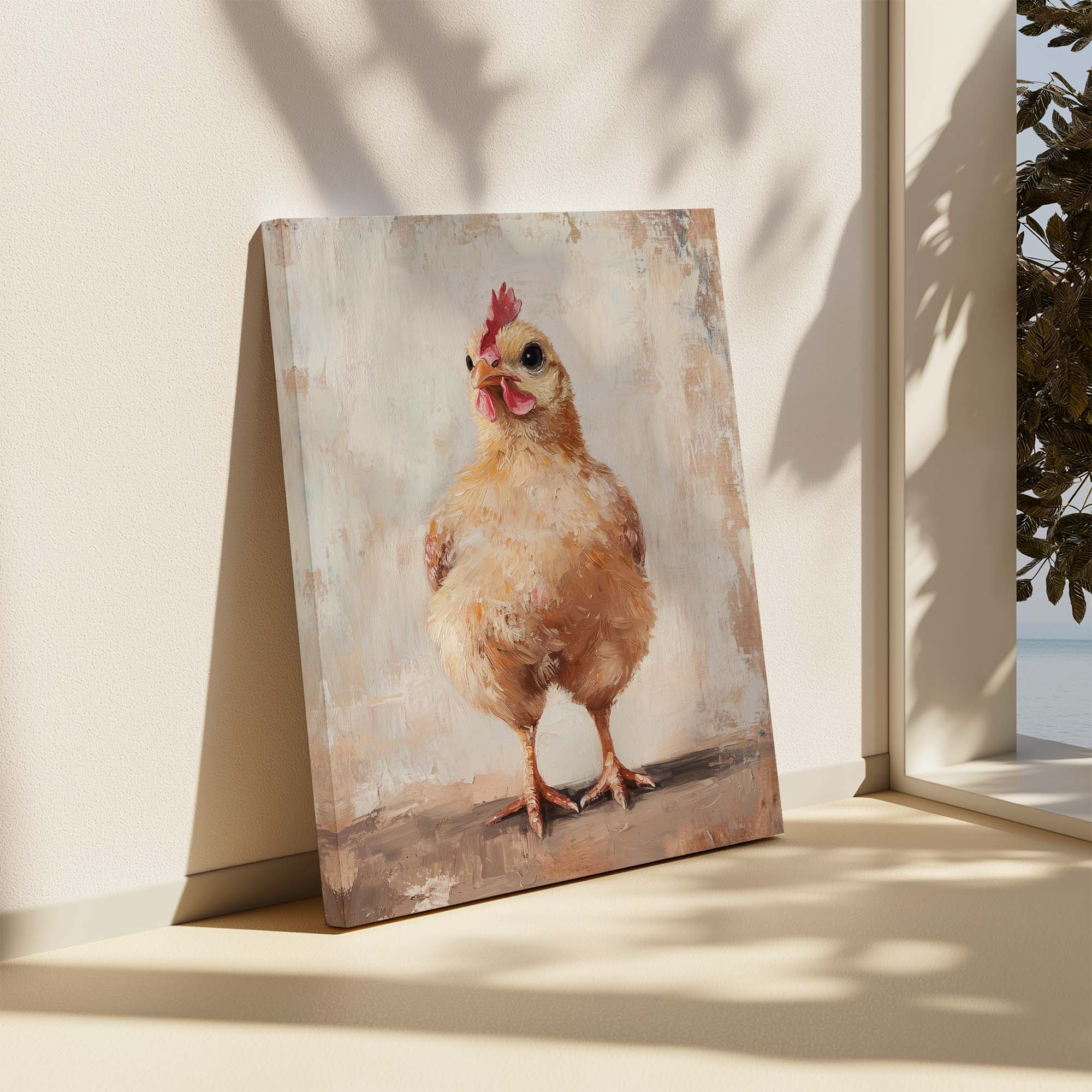 Barnyard Hen Canvas Print