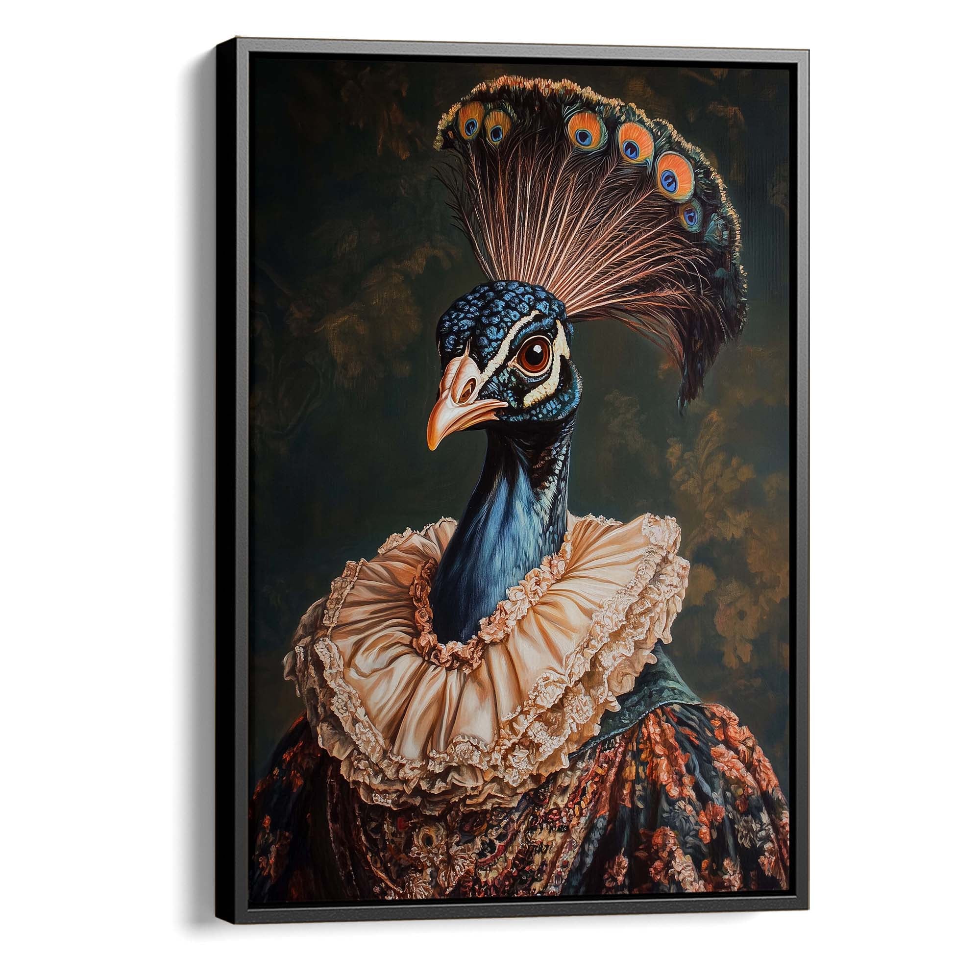 Baroque Peacock No2 Canvas Print Canvas Art Wildfrog Art