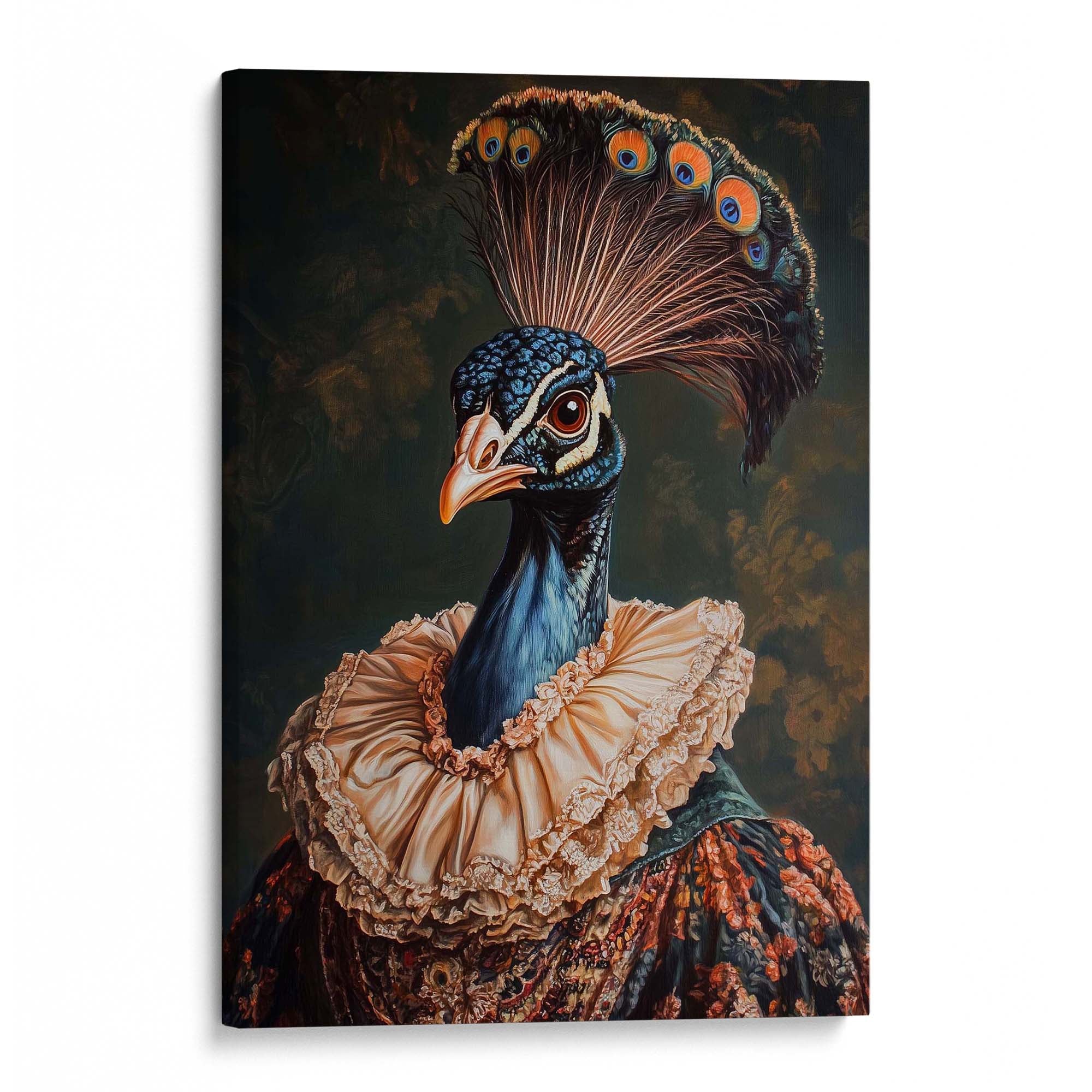 Baroque Peacock No2 Canvas Print Canvas Art Wildfrog Art