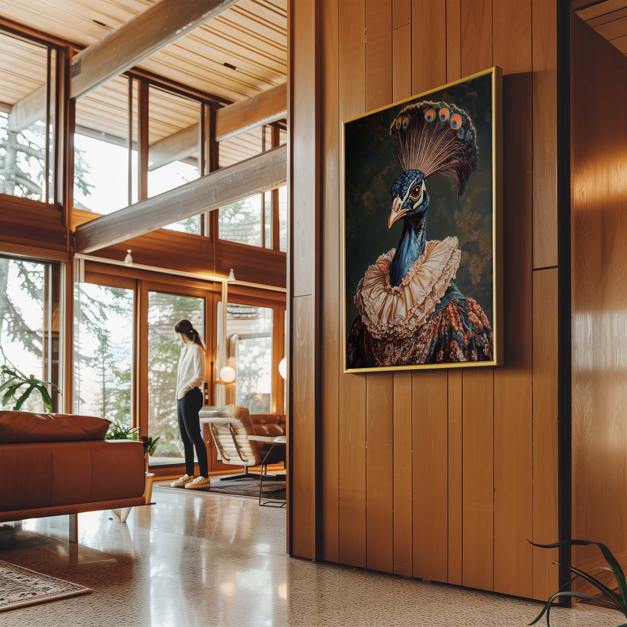 Baroque Peacock No2 Canvas Print Canvas Art Wildfrog Art