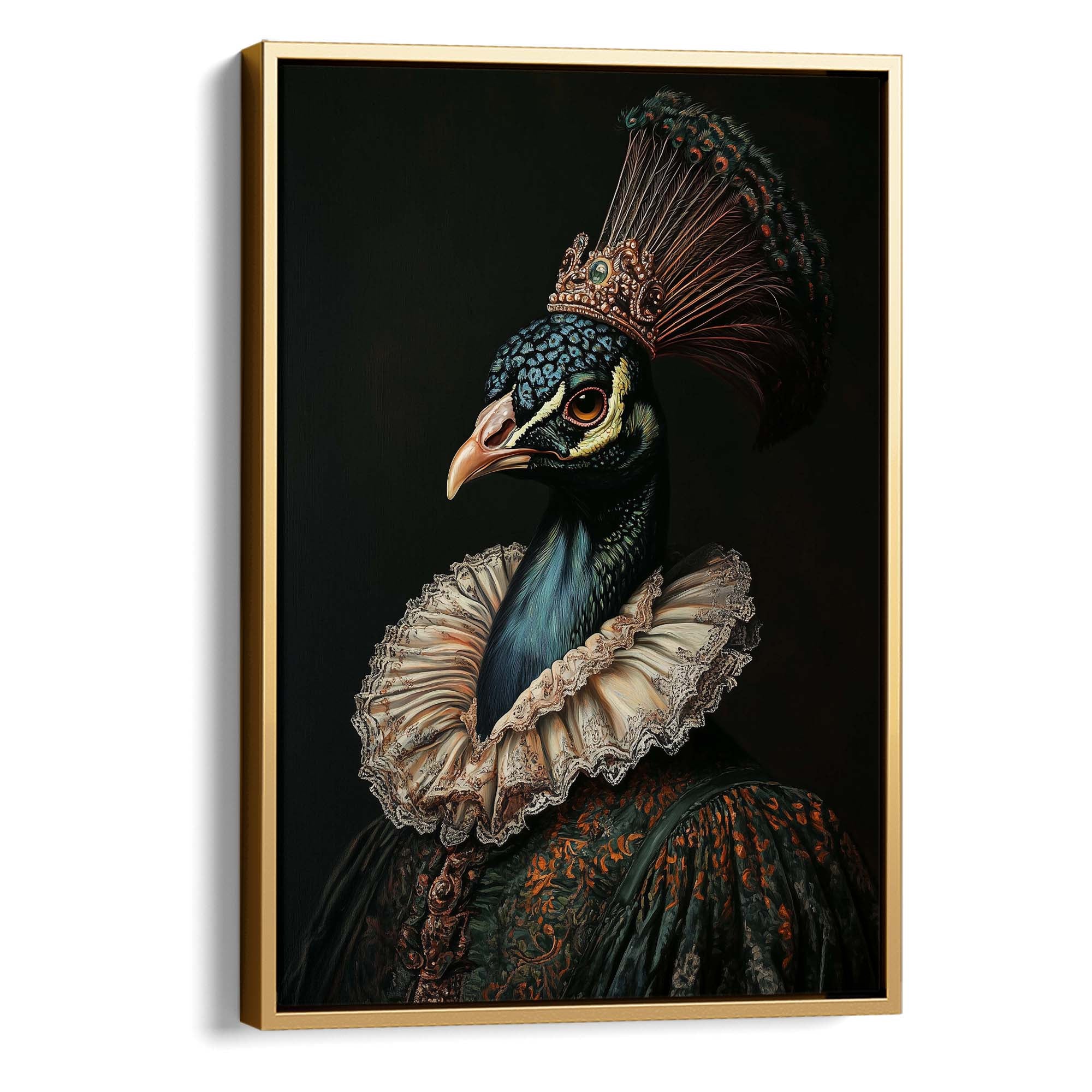 Baroque Peacock No3 Canvas Print Canvas Art Wildfrog Art