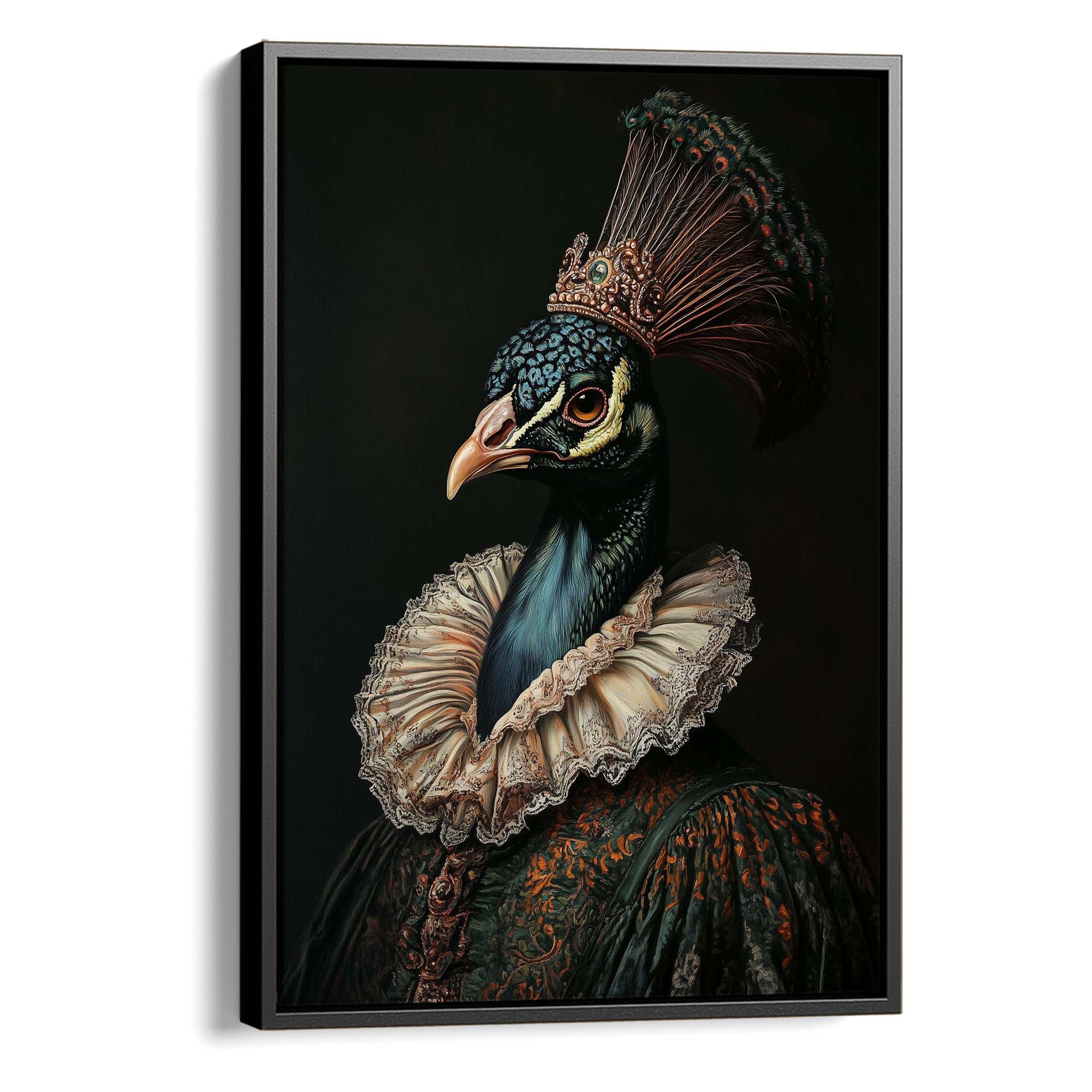 Baroque Peacock No3 Canvas Print Canvas Art Wildfrog Art