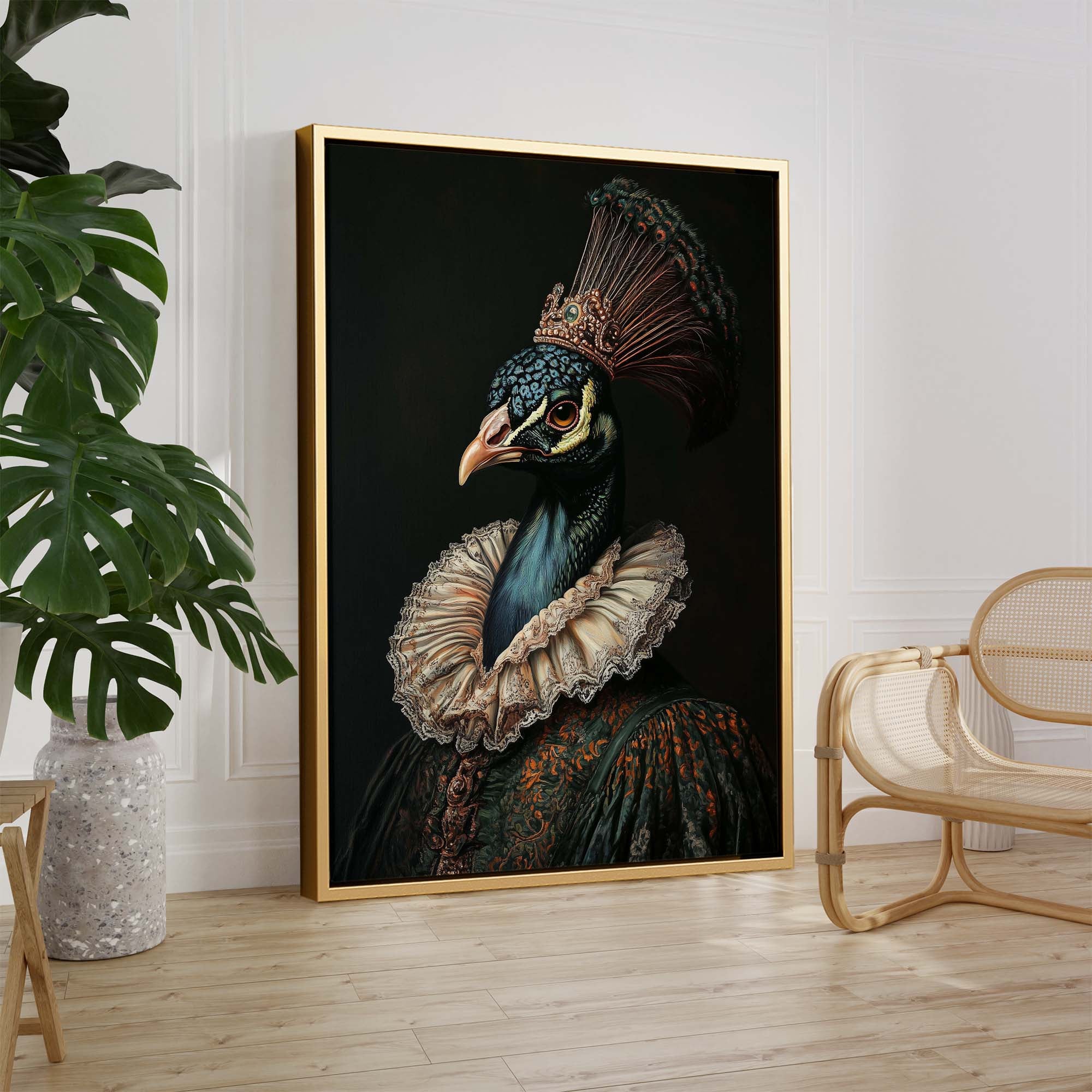 Baroque Peacock No3 Canvas Print Canvas Art Wildfrog Art