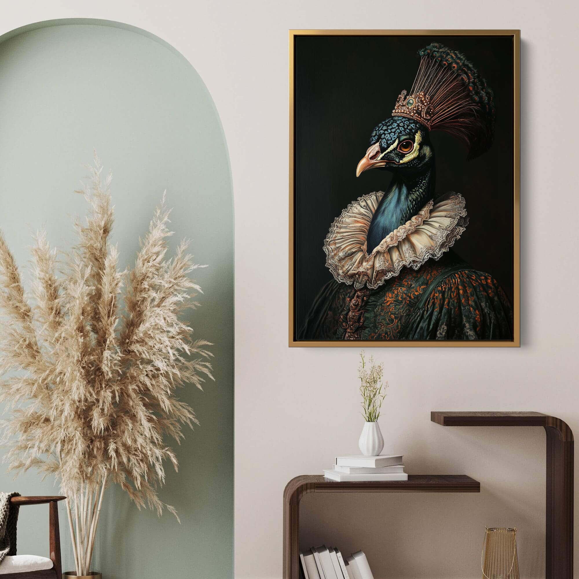 Baroque Peacock No3 Canvas Print Canvas Art Wildfrog Art