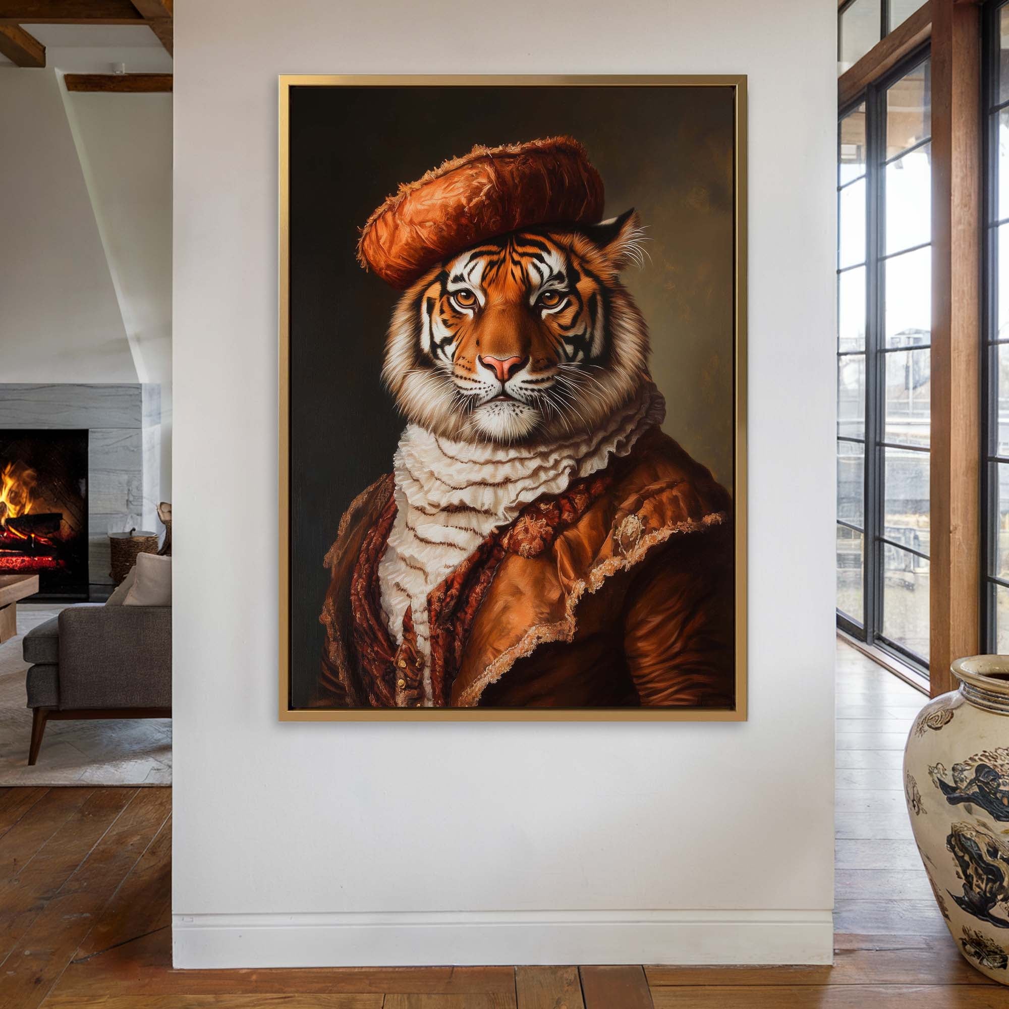 Baroque Tiger No1 Canvas Print Canvas Art Wildfrog Art