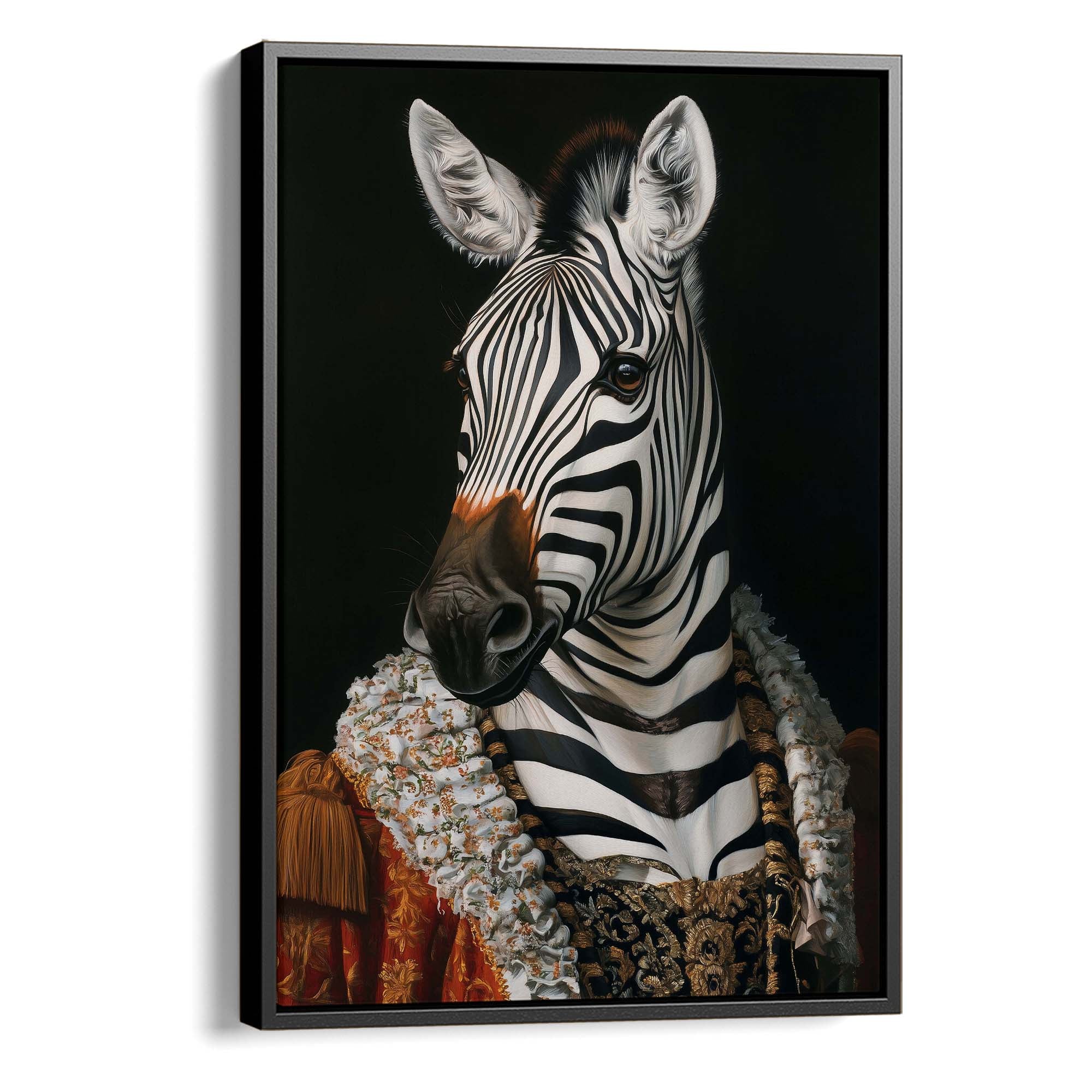 Baroque Zebra No1 Canvas Print Canvas Art Wildfrog Art