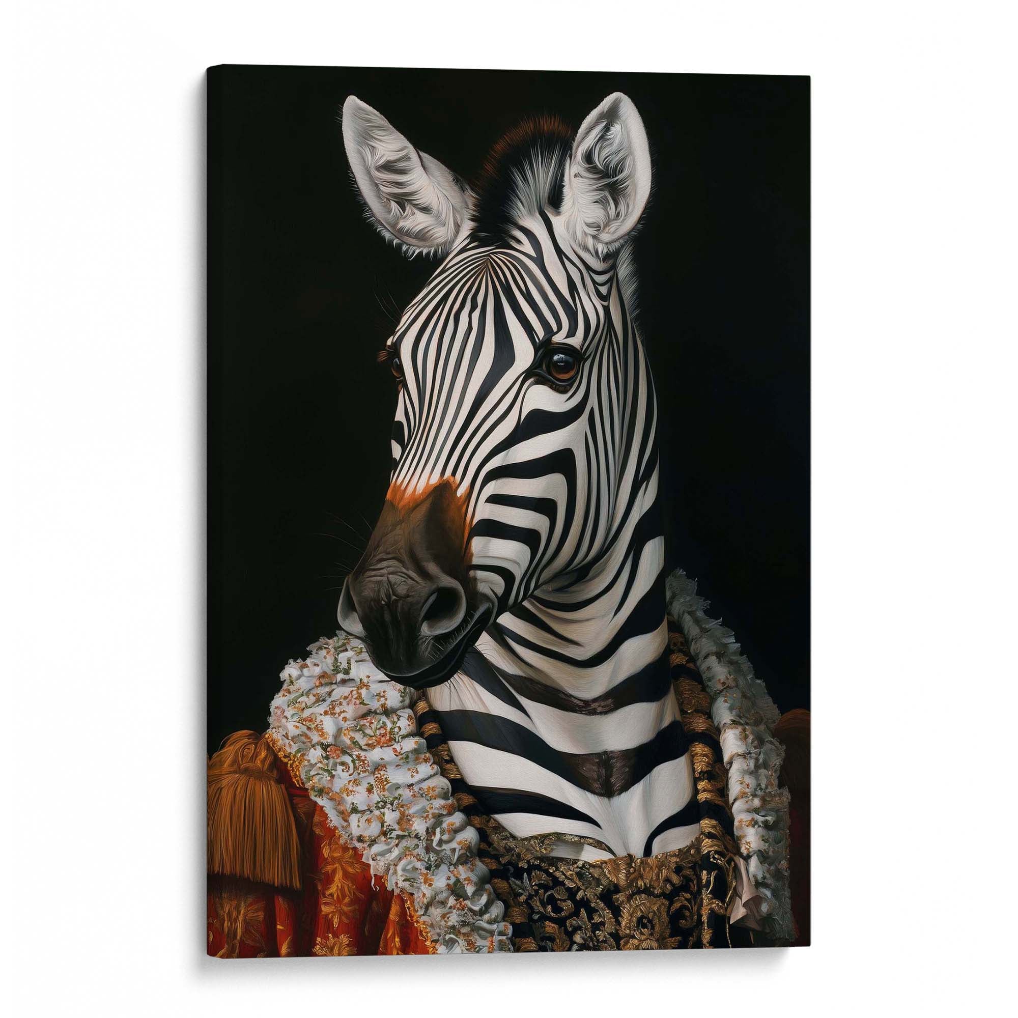 Baroque Zebra No1 Canvas Print Canvas Art Wildfrog Art