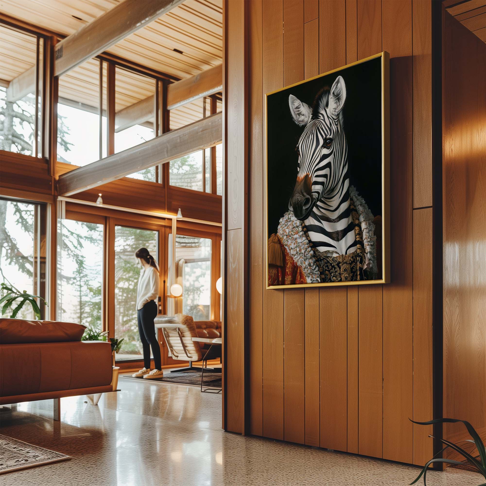 Baroque Zebra No1 Canvas Print Canvas Art Wildfrog Art