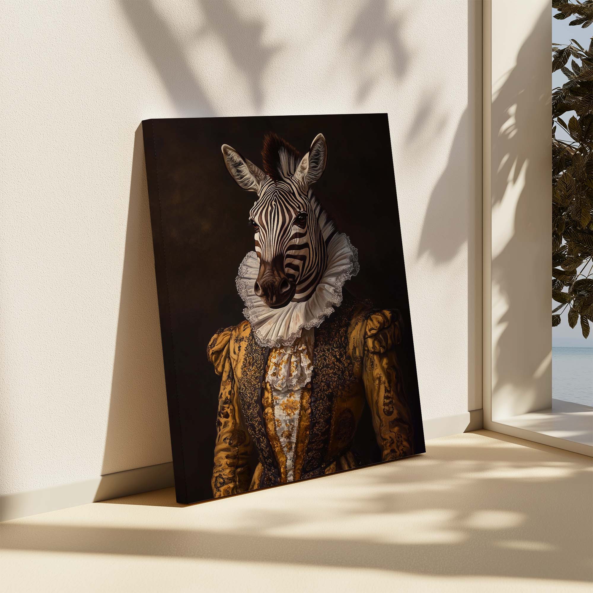 Baroque Zebra No2 Canvas Print Canvas Art Wildfrog Art