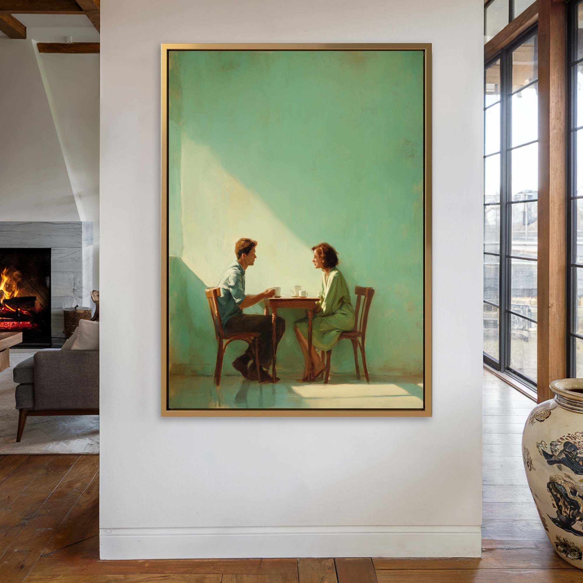 Afternoon Conversation Canvas Print