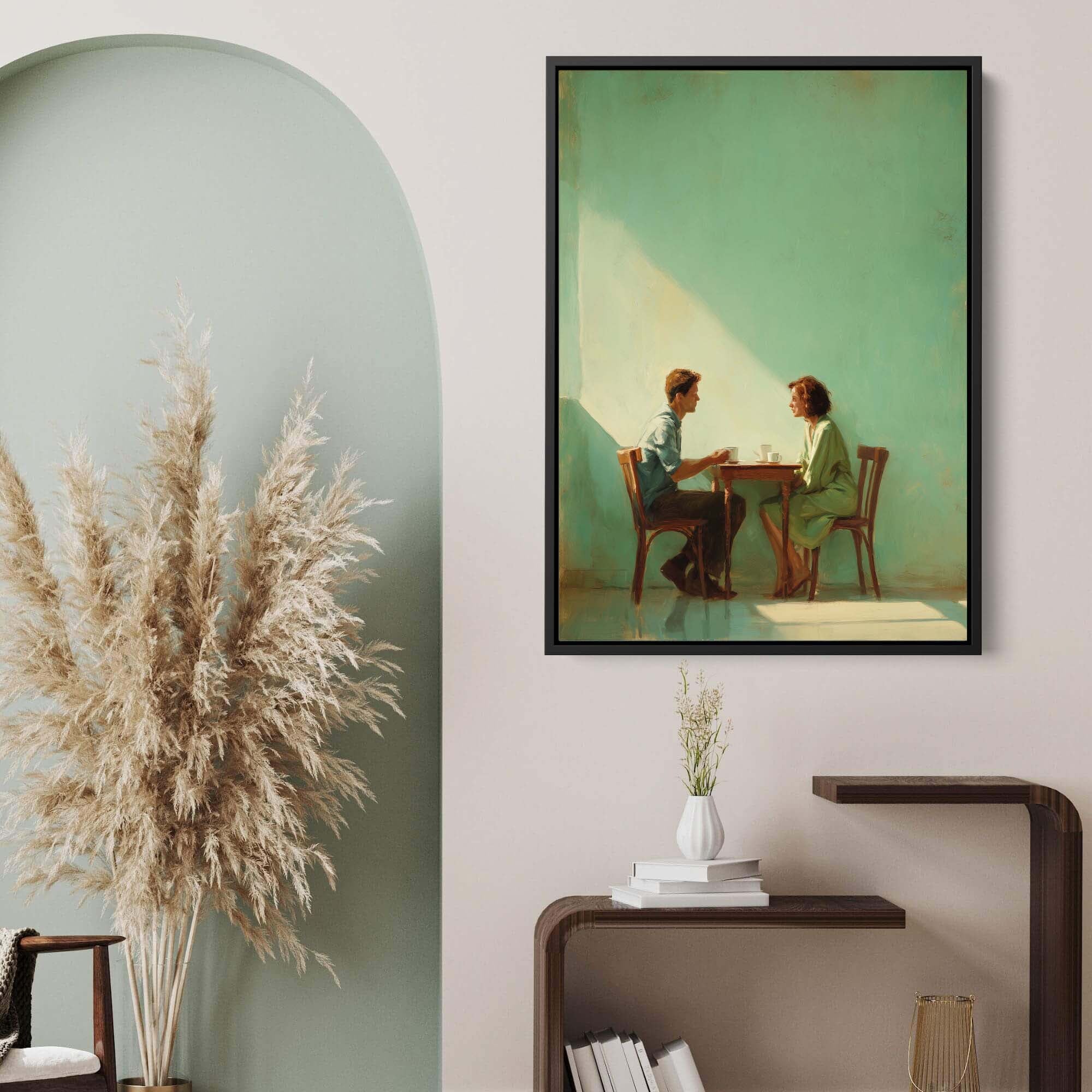 Afternoon Conversation Canvas Print