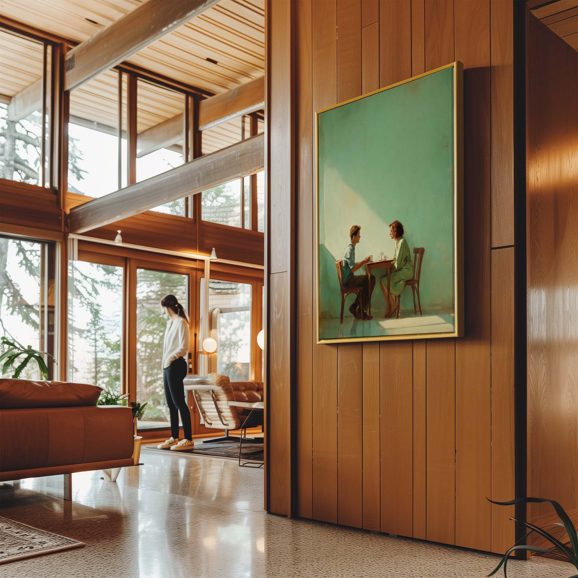 Afternoon Conversation Canvas Print