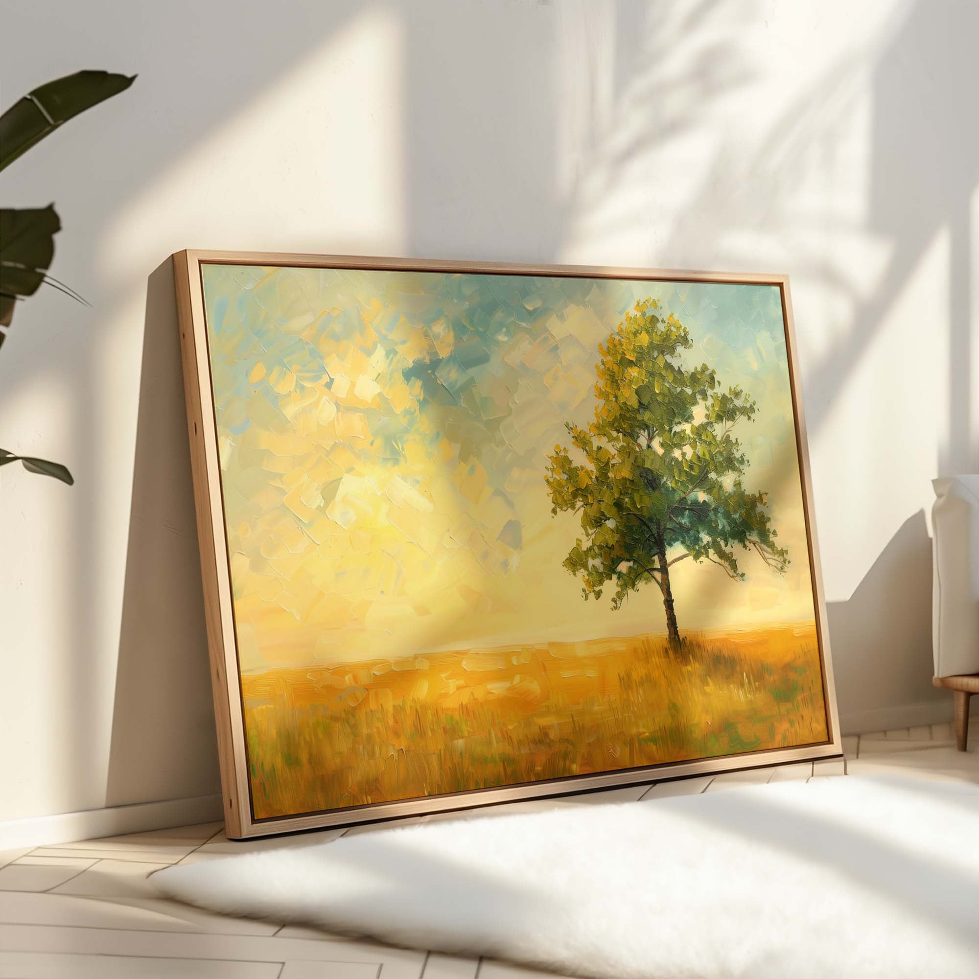 Amber Shade Grove Canvas Print