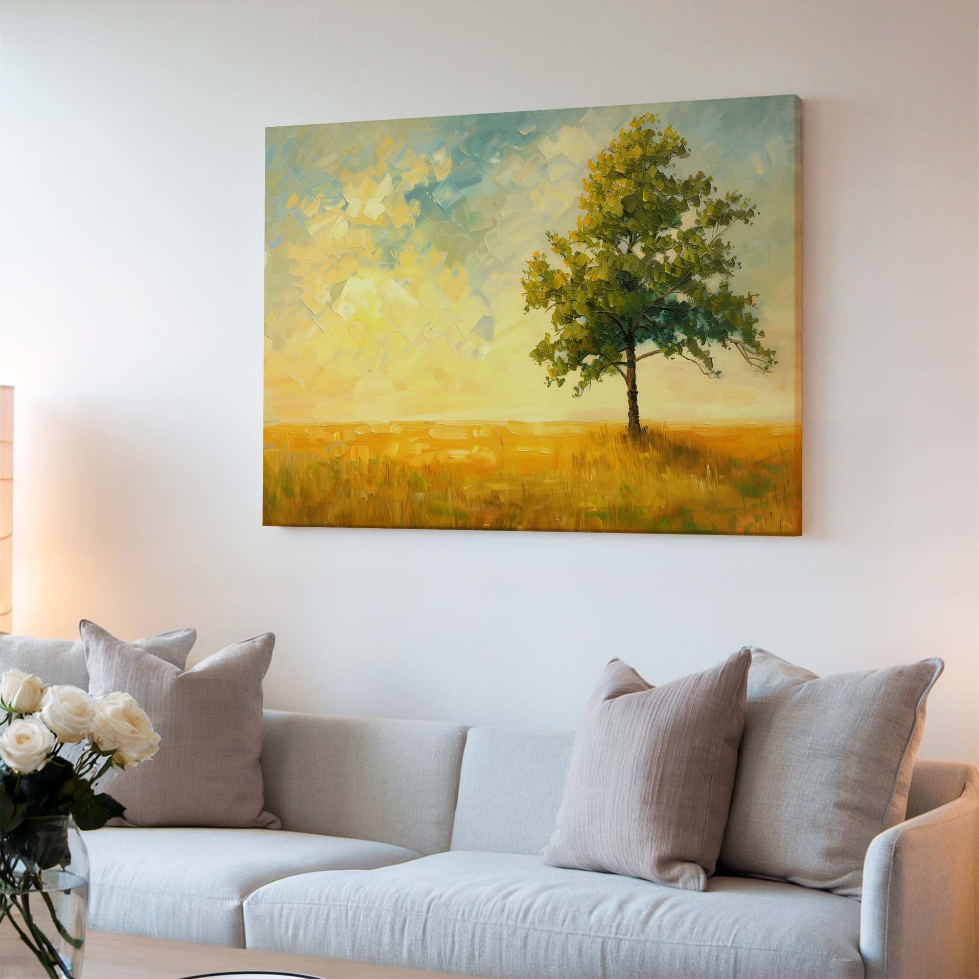 Amber Shade Grove Canvas Print