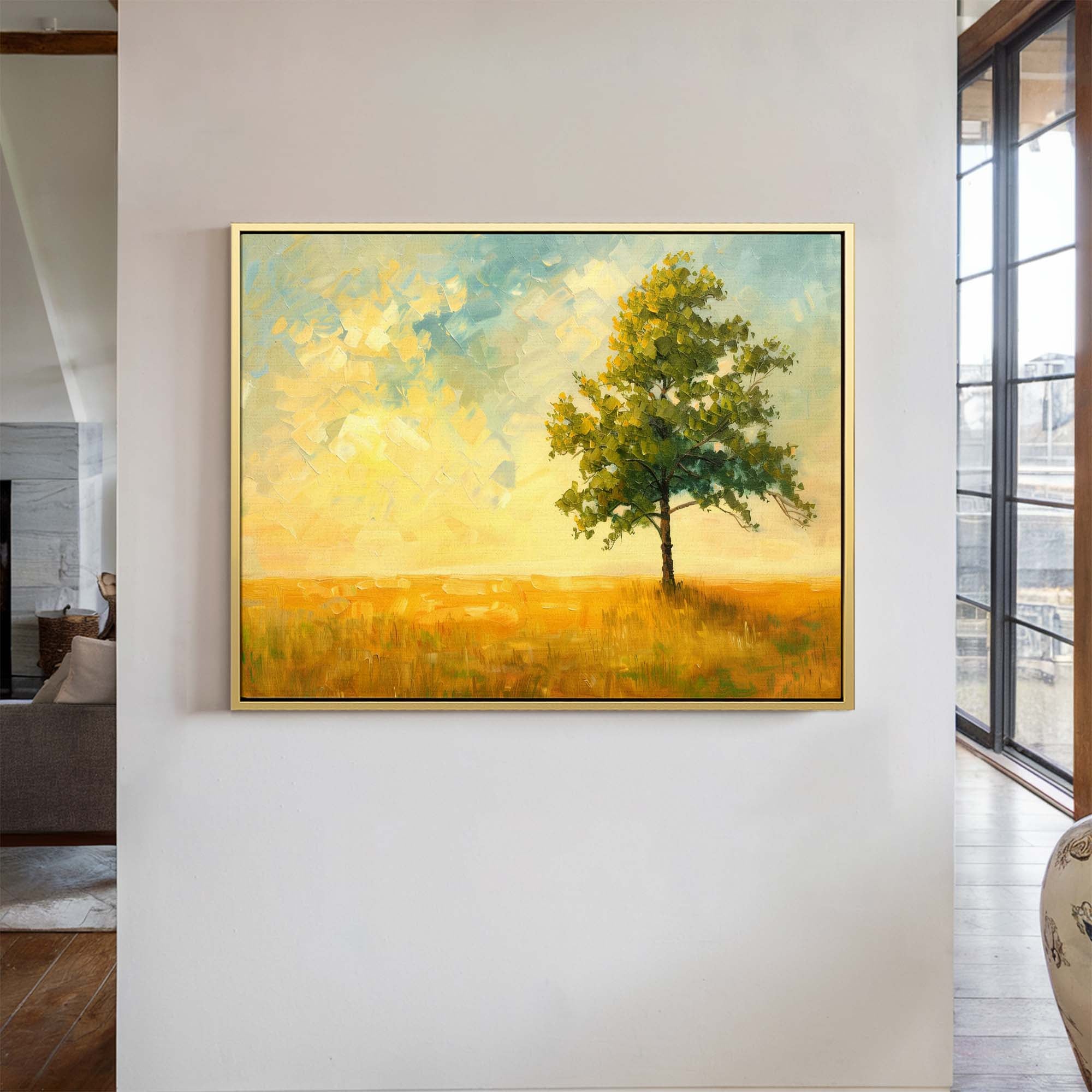 Amber Shade Grove Canvas Print