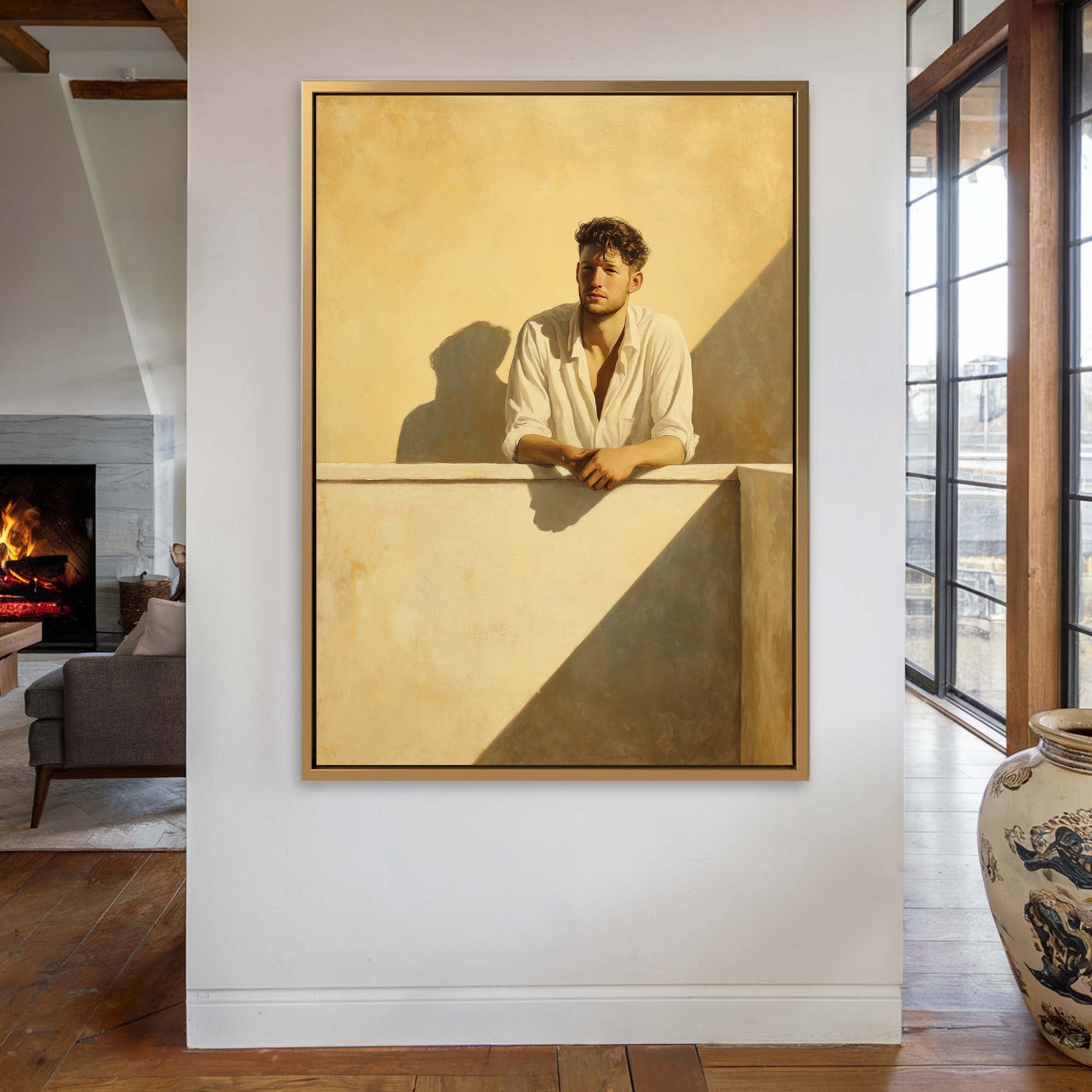 Balcony Golden Hour Canvas Print