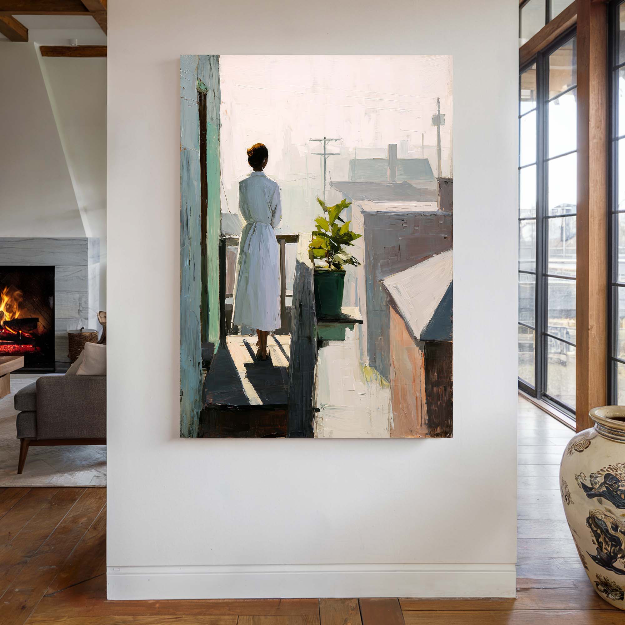 Balcony Stillness Canvas Print Canvas Art Wildfrog Art