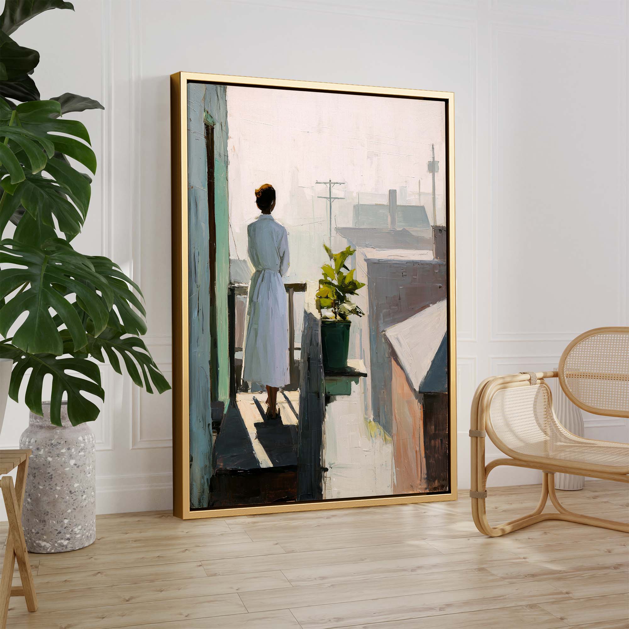 Balcony Stillness Canvas Print Canvas Art Wildfrog Art