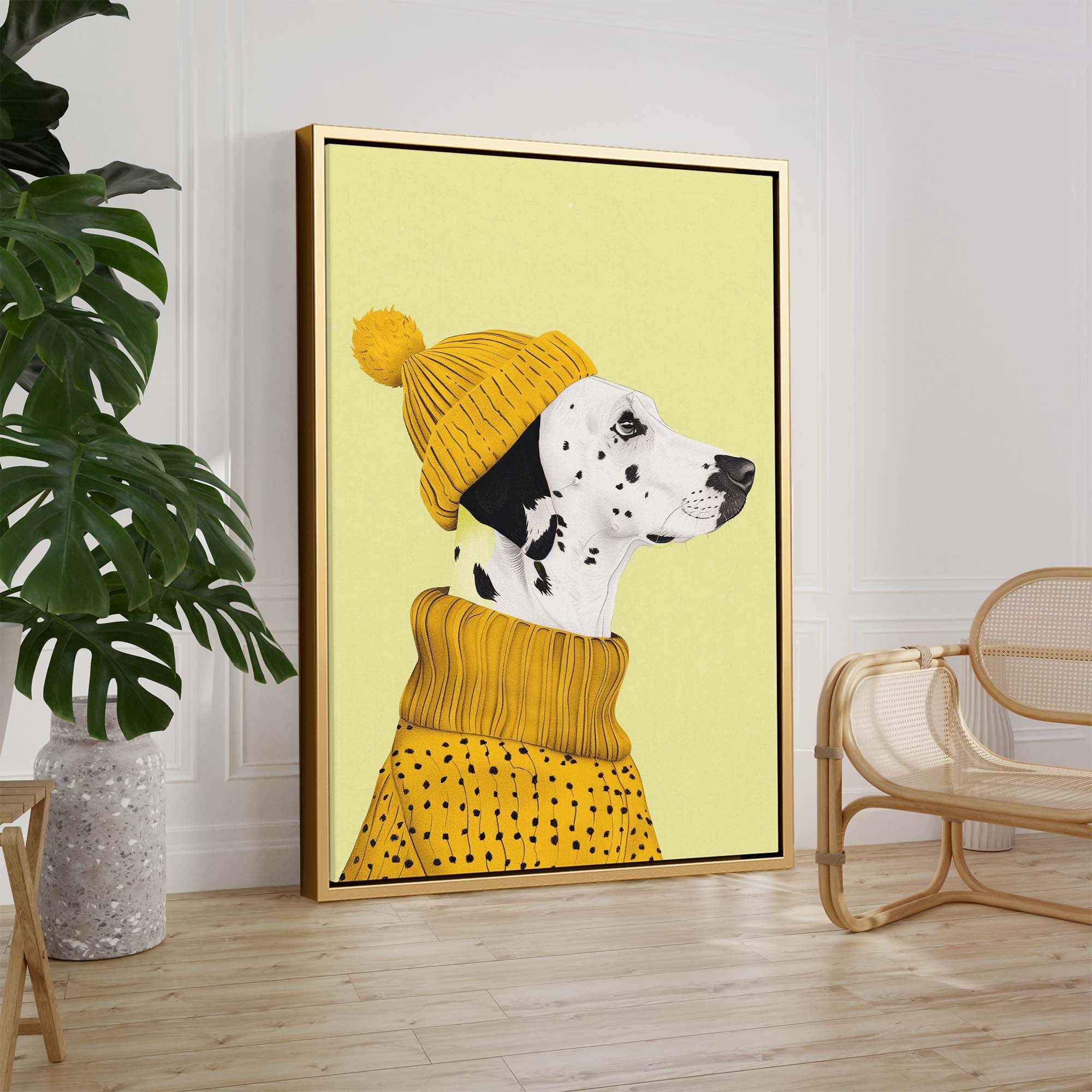 Beanie Dalmatian No2 Canvas Print Canvas Art Wildfrog Art