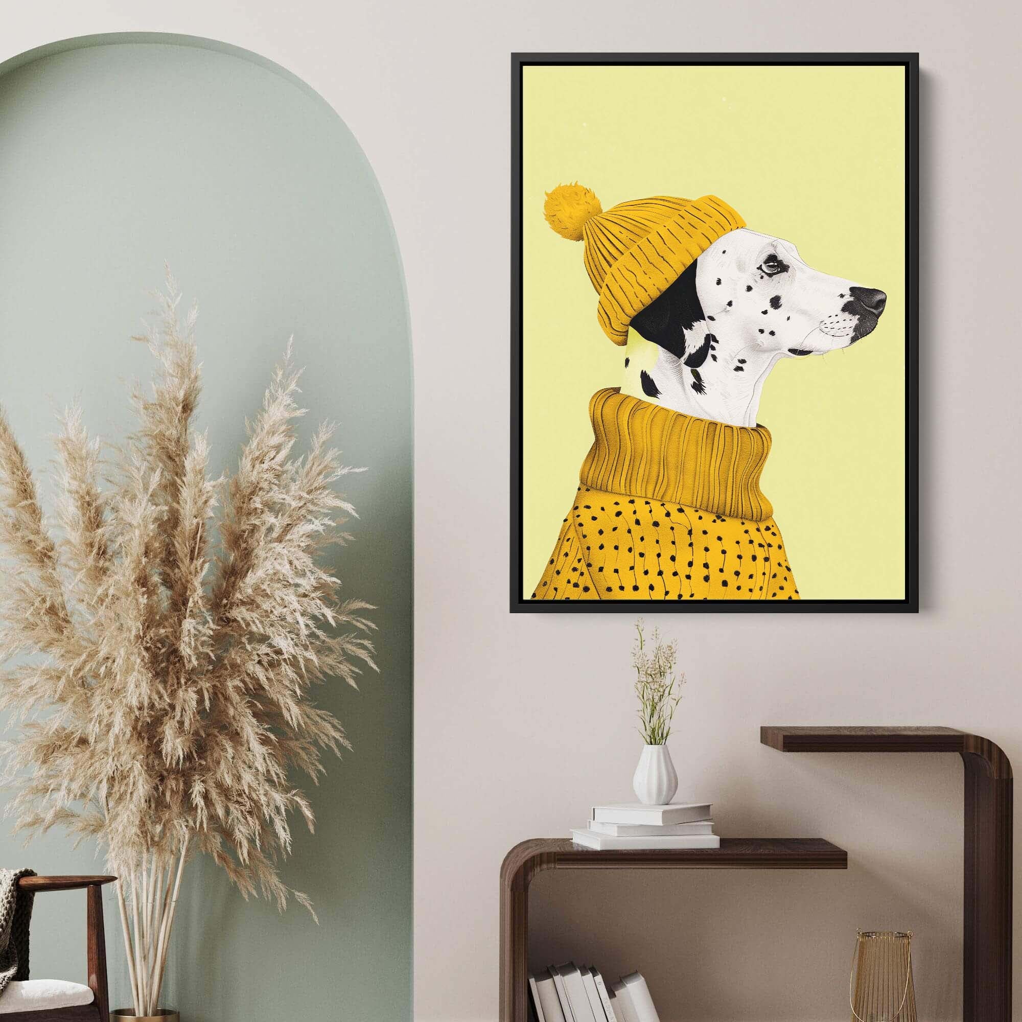 Beanie Dalmatian No2 Canvas Print Canvas Art Wildfrog Art