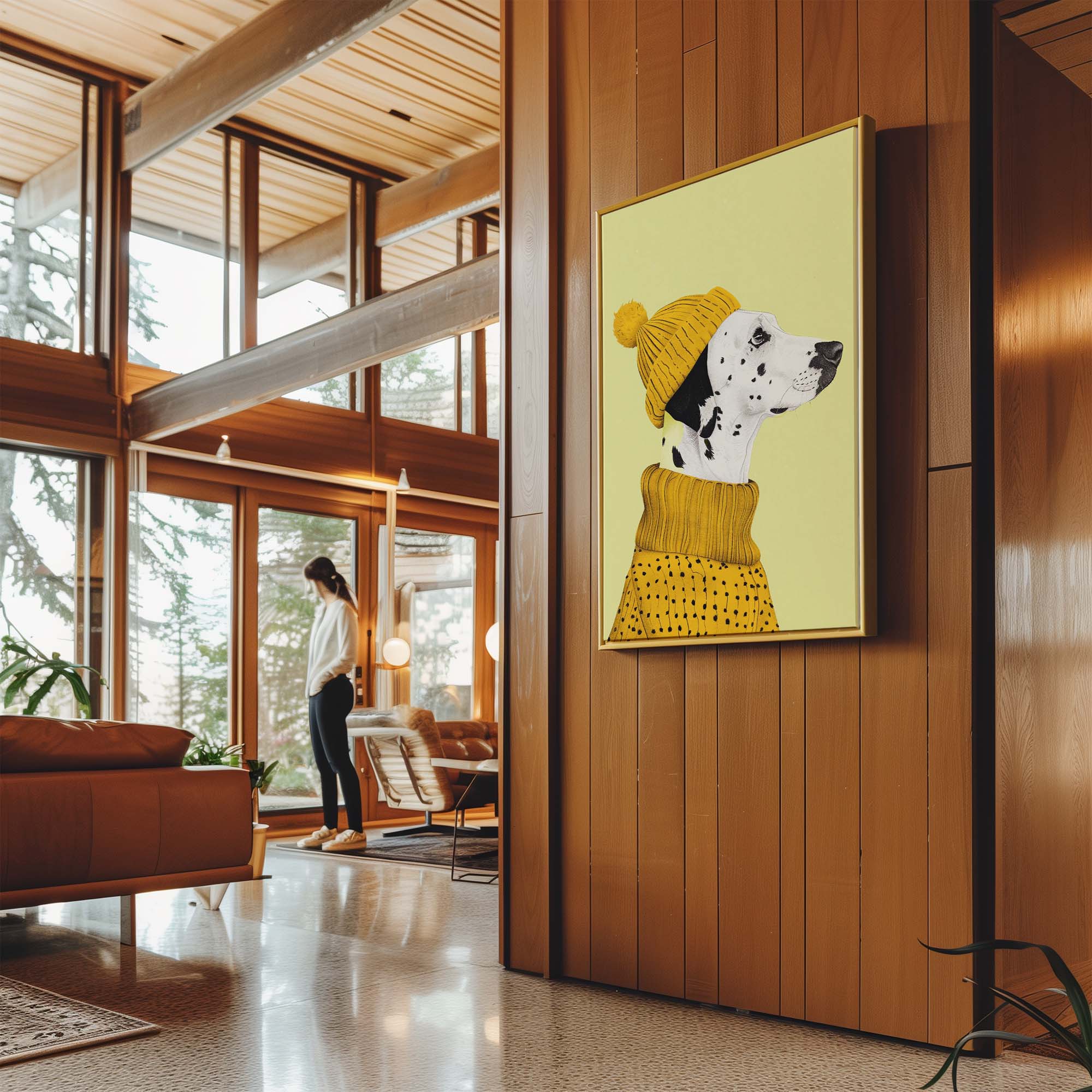 Beanie Dalmatian No2 Canvas Print Canvas Art Wildfrog Art