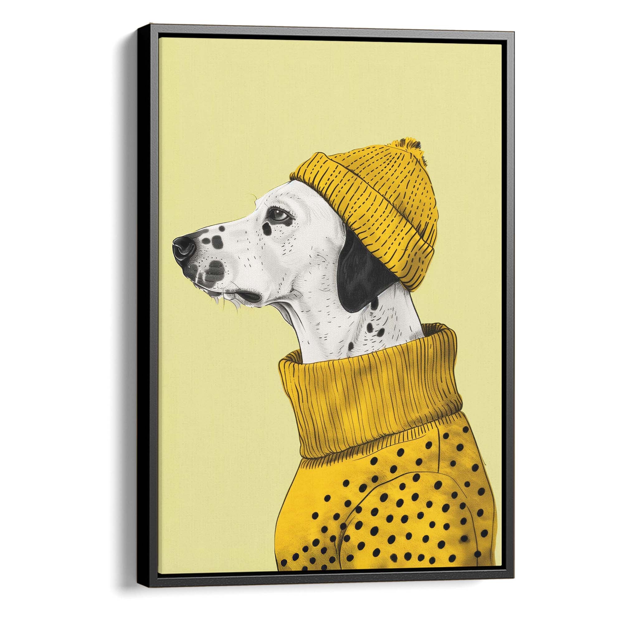 Beanie Dalmatian Canvas Print Canvas Art Wildfrog Art