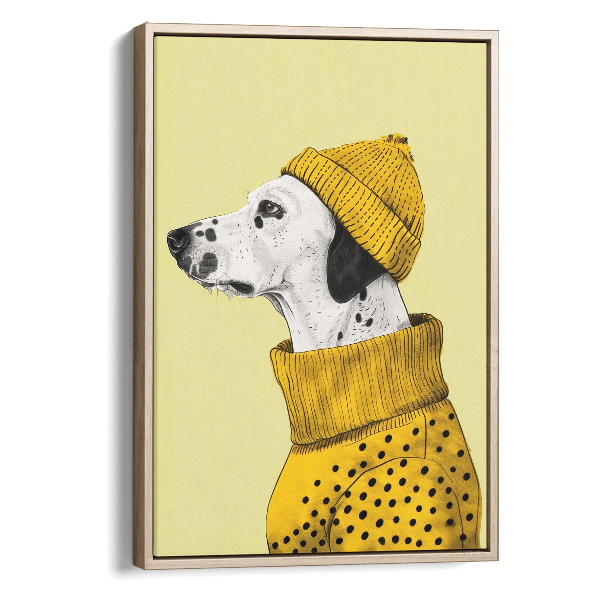 Beanie Dalmatian Canvas Print Canvas Art Wildfrog Art