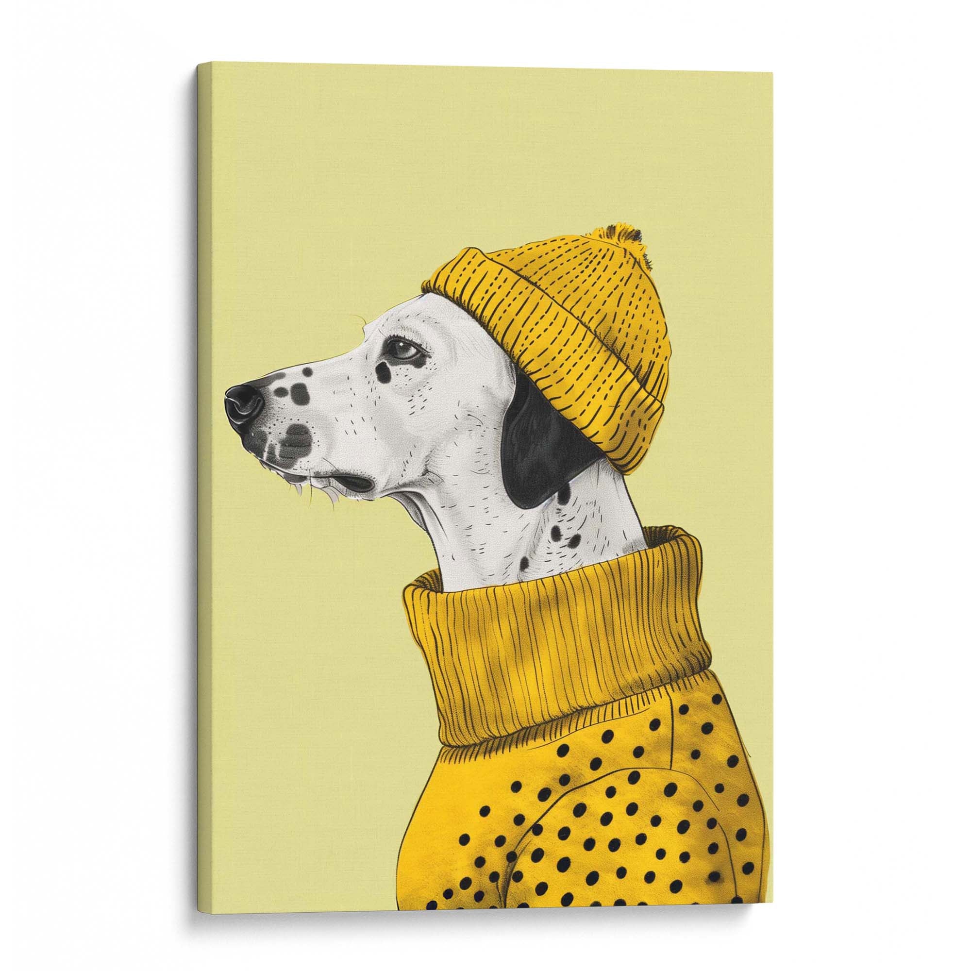 Beanie Dalmatian Canvas Print Canvas Art Wildfrog Art