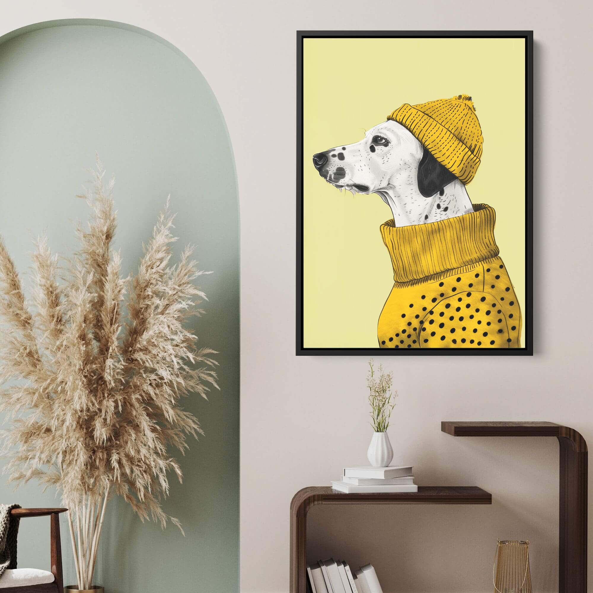 Beanie Dalmatian Canvas Print Canvas Art Wildfrog Art
