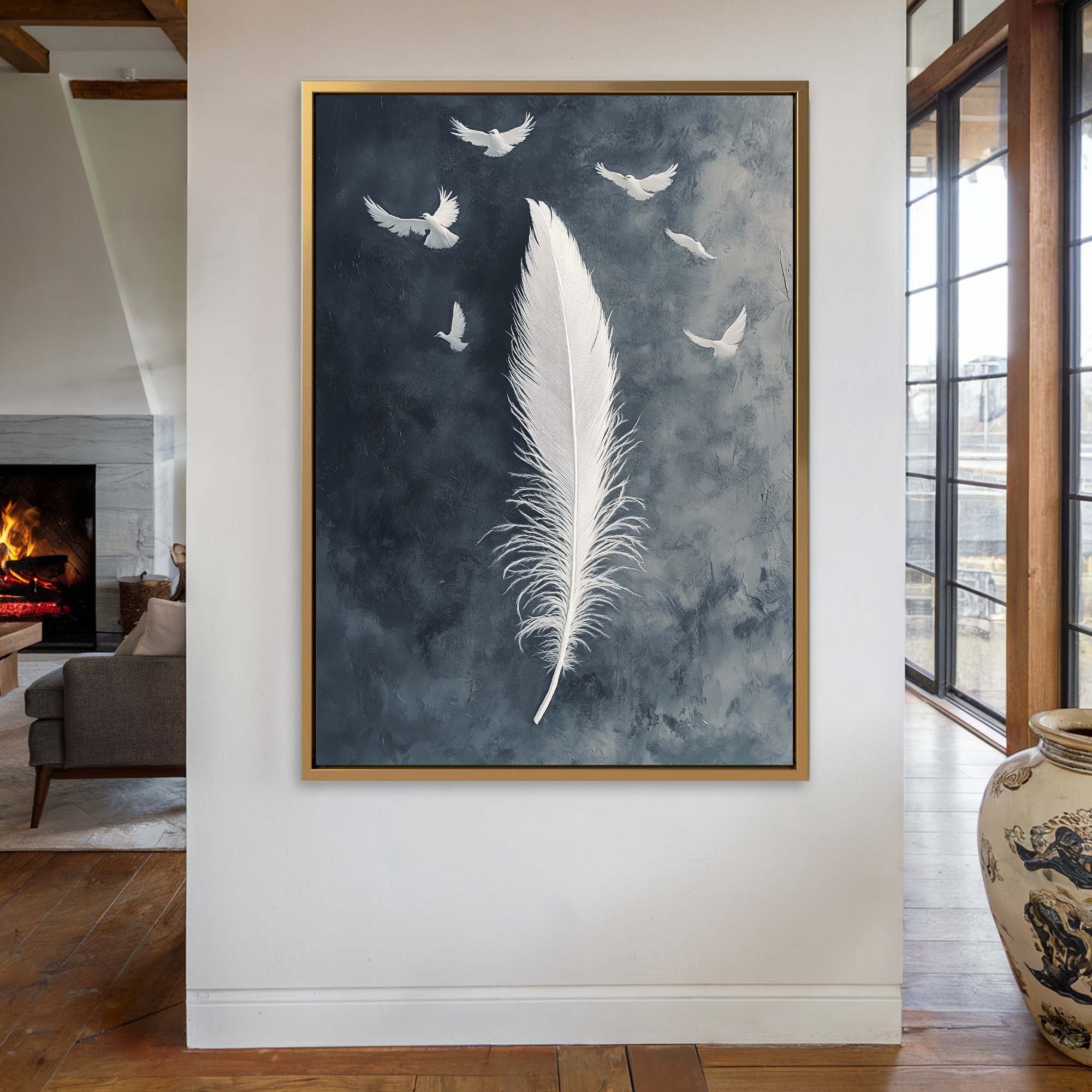 Birds of a Feather No1 Canvas Print Canvas Art Wildfrog Art