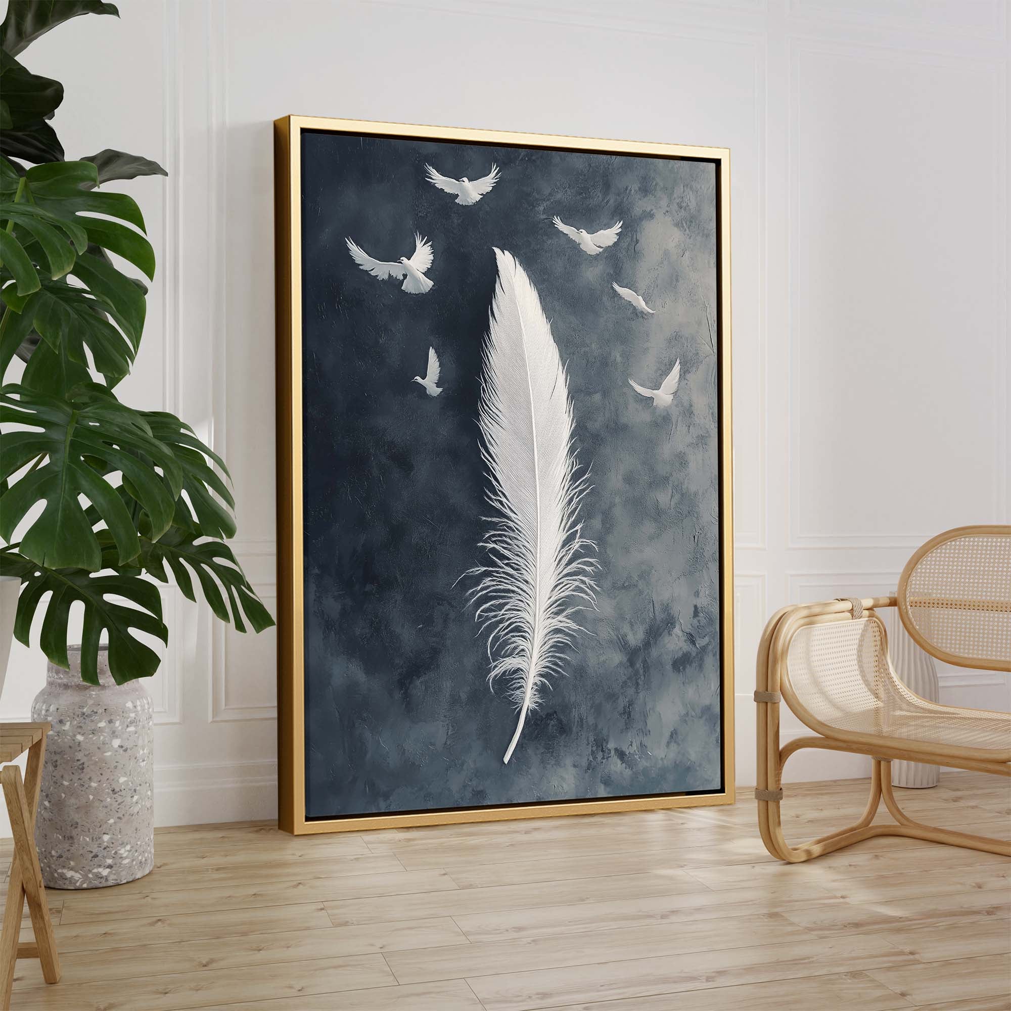 Birds of a Feather No1 Canvas Print Canvas Art Wildfrog Art