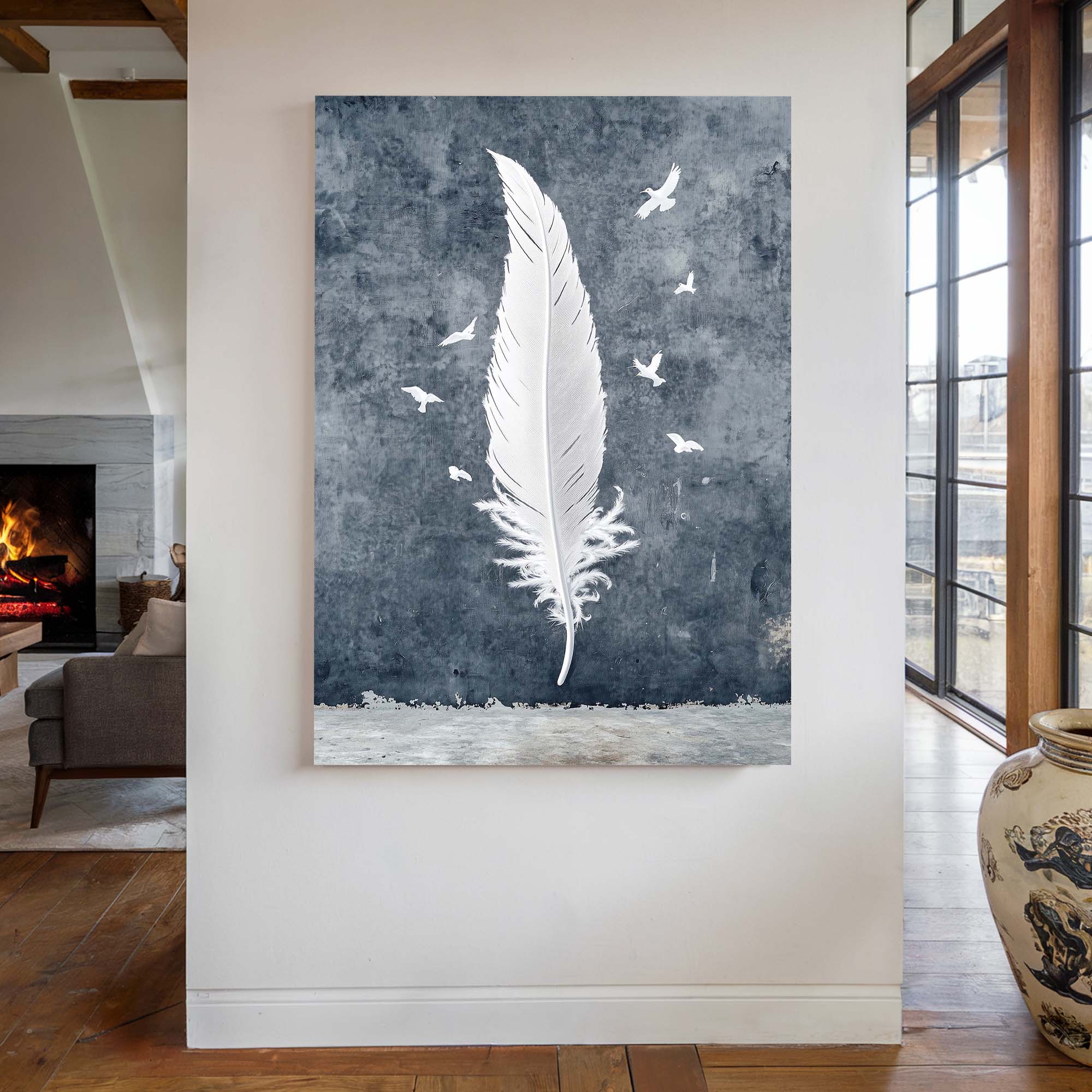 Birds of a Feather No2 Canvas Print Canvas Art Wildfrog Art