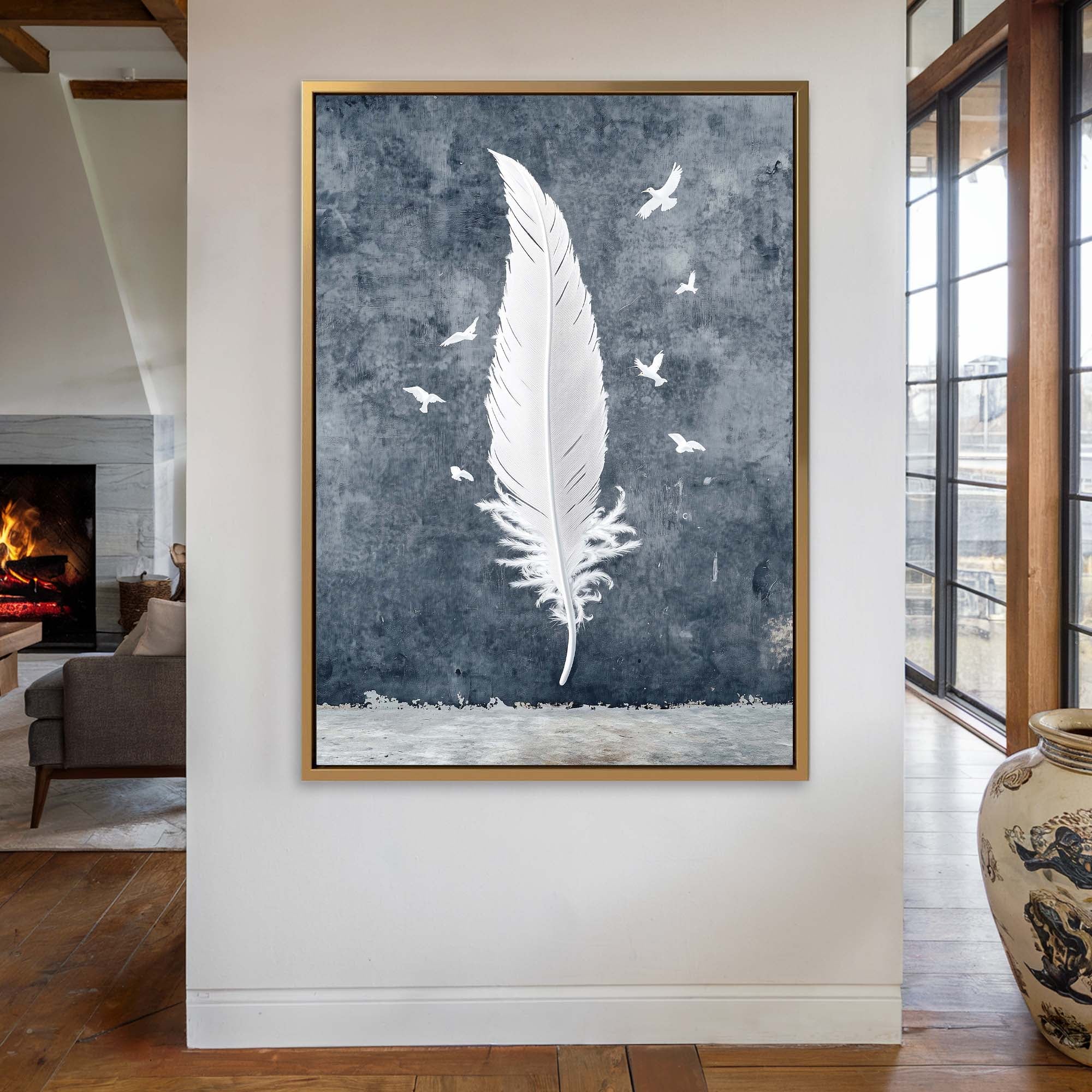 Birds of a Feather No2 Canvas Print Canvas Art Wildfrog Art